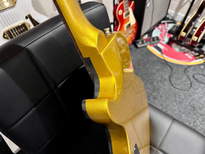 🌟ULTRA RARE & SPECIAL🌟 Lodestone UK Pulse Les Paul Shape Electric Guitar~ Gold