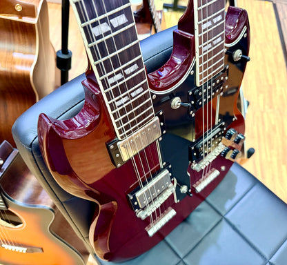 ⚡️RARE⚡️ Epiphone G-1275 Double Neck Cherry~ 2014 Limited Edition 6/12 String!