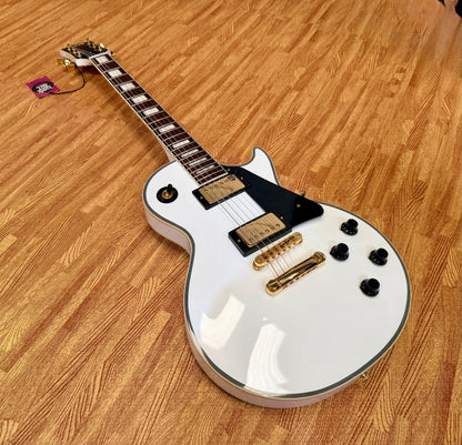 ✨2013✨ Burny SRLC-55 Les Paul Custom~ Alpine White~ Japanese Domestic Import!