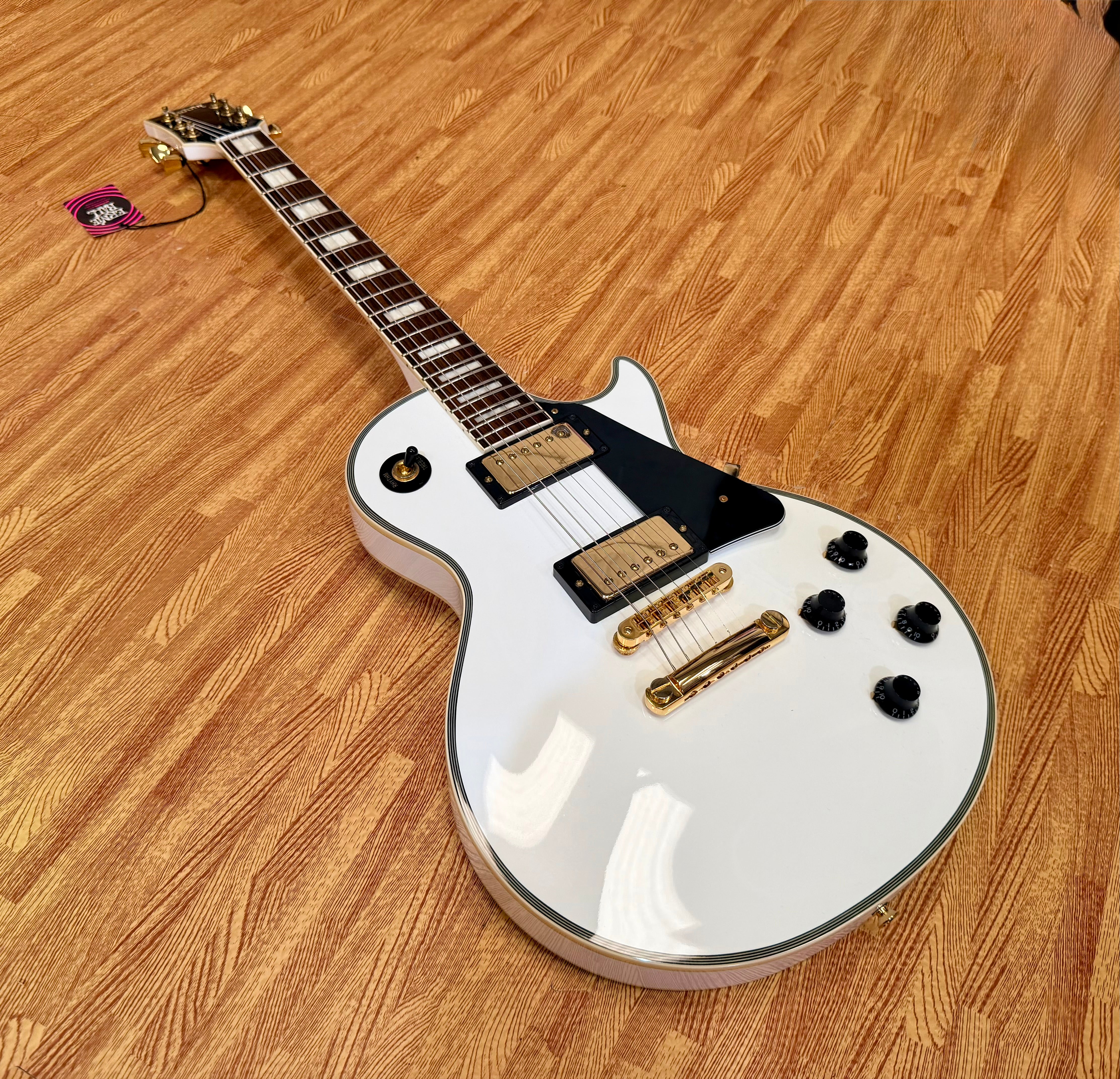 ✨2013✨ Burny SRLC-55 Les Paul Custom~ Alpine White~ Japanese Domestic Import!