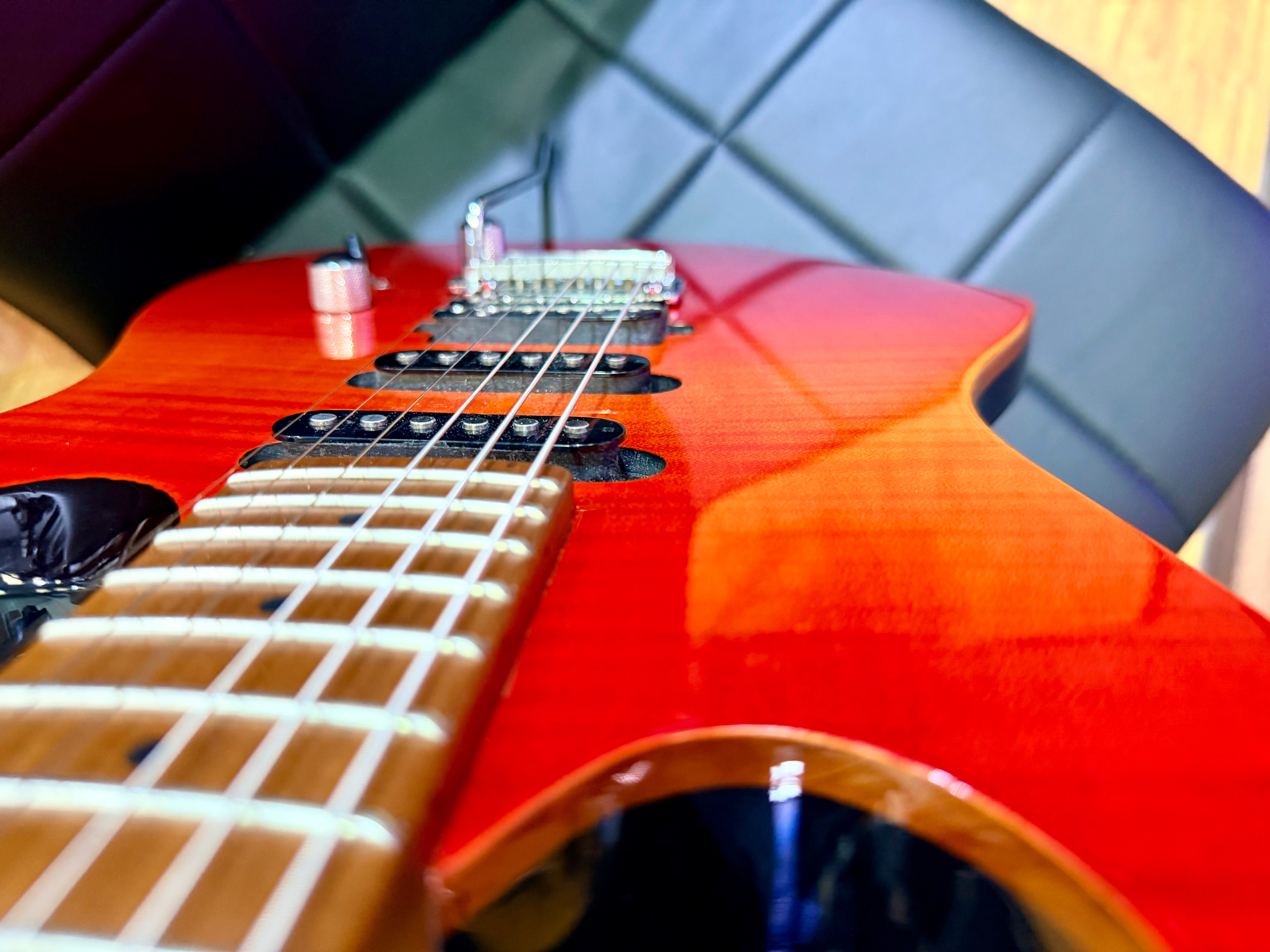 ☀️2020☀️ Chapman Guitars ML1 Hybrid~ Cali Sunset Red HSS~ Roasted Maple Neck!