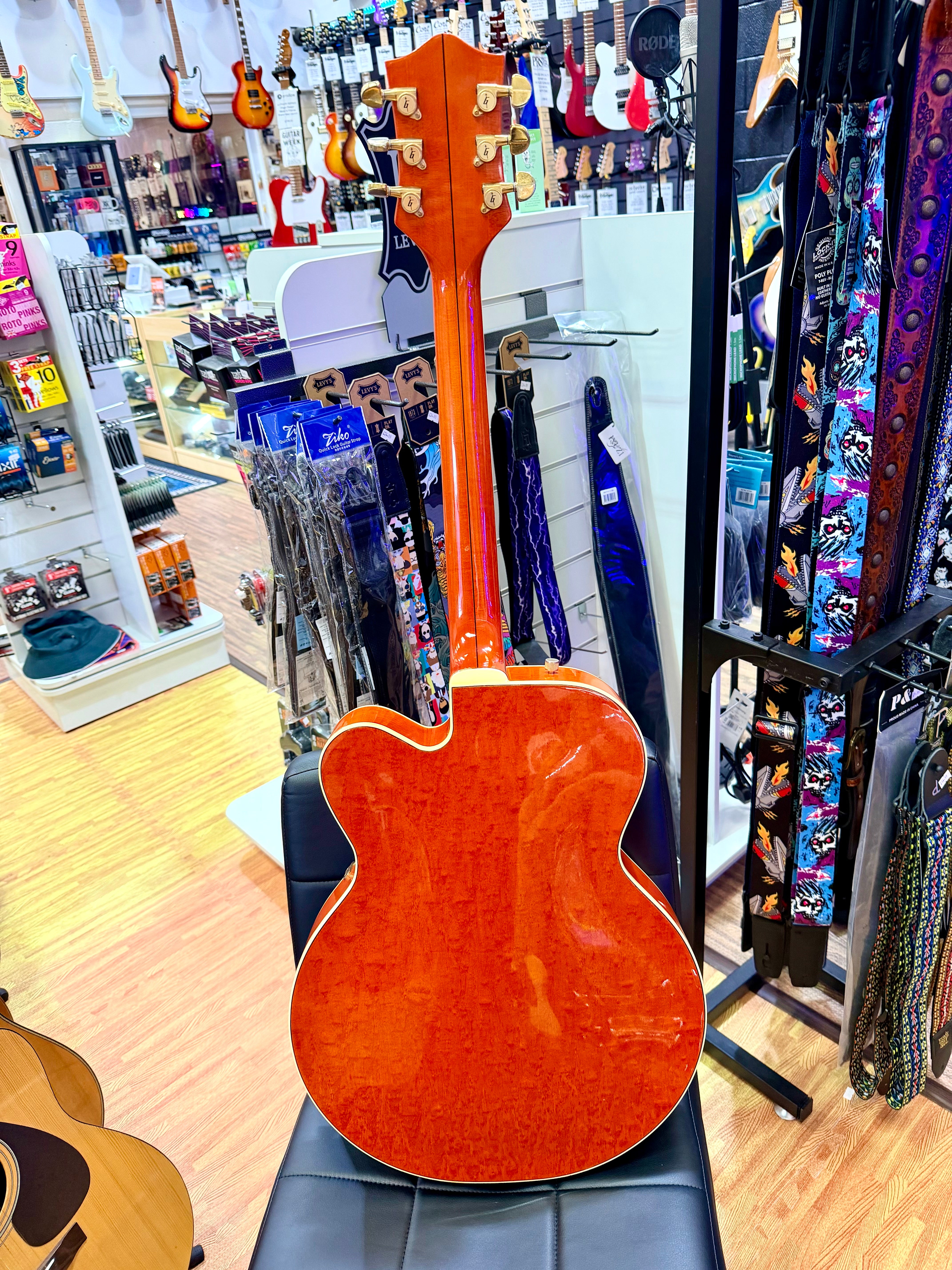 ✨1990✨ Gretsch 6120 Nashville Western Orange MIJ Terada~ Bigsby~ Japan + Case!