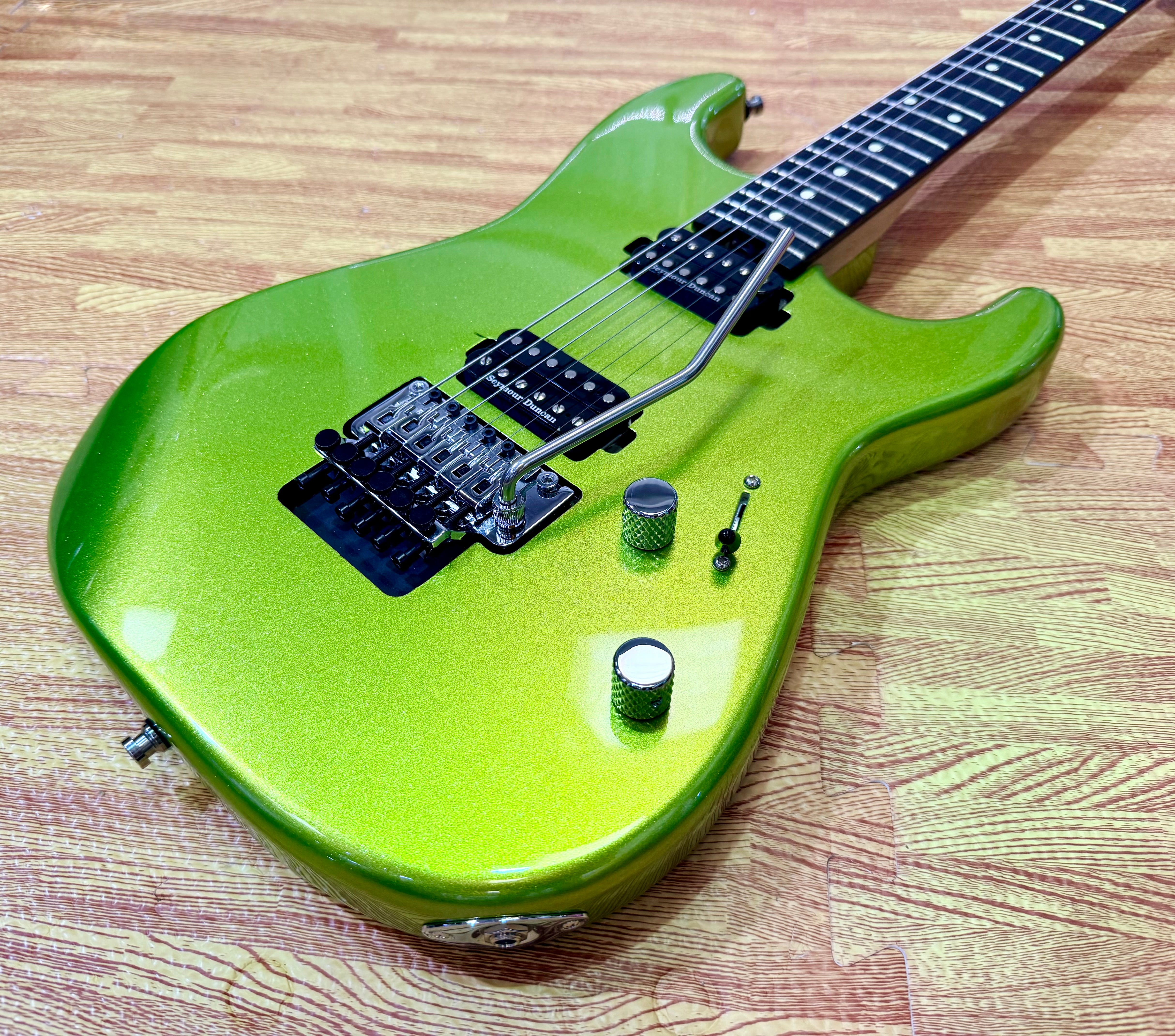 ⚡️2022⚡️ Charvel Pro-Mod San Dimas Style 1 HH FR E~ Lime Green Metallic~ Floyd!