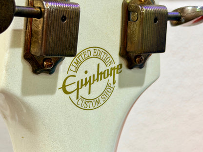 ✨LIMITED EDITION✨ Epiphone Riviera Royale Custom P93~ Pearl White + Hard Case!