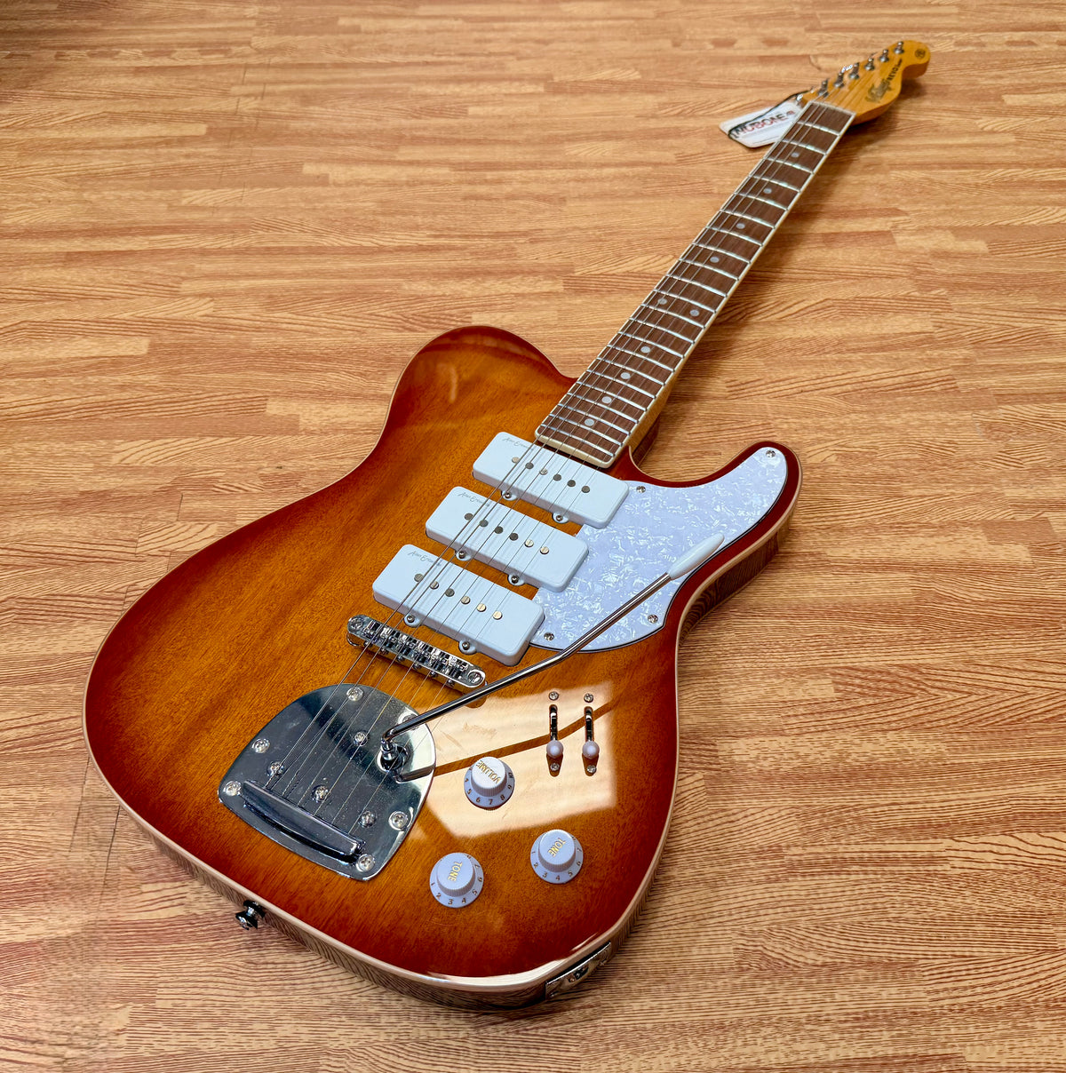 Vintage REVO Series Trio VRBT72HB~ Honeyburst~ Triple P90~ Last One DEAL