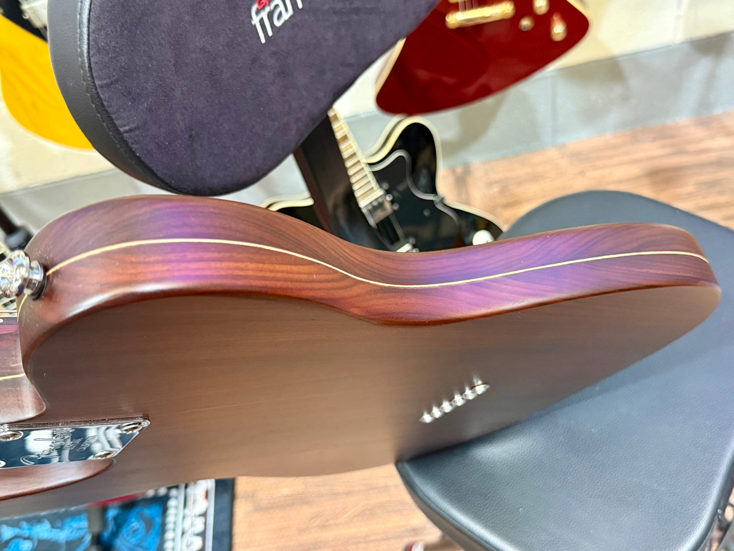 🪵 Custom Rosewood Telecaster~ George Harrison style~ REAL Rosewood~ 10lb:5 🪵