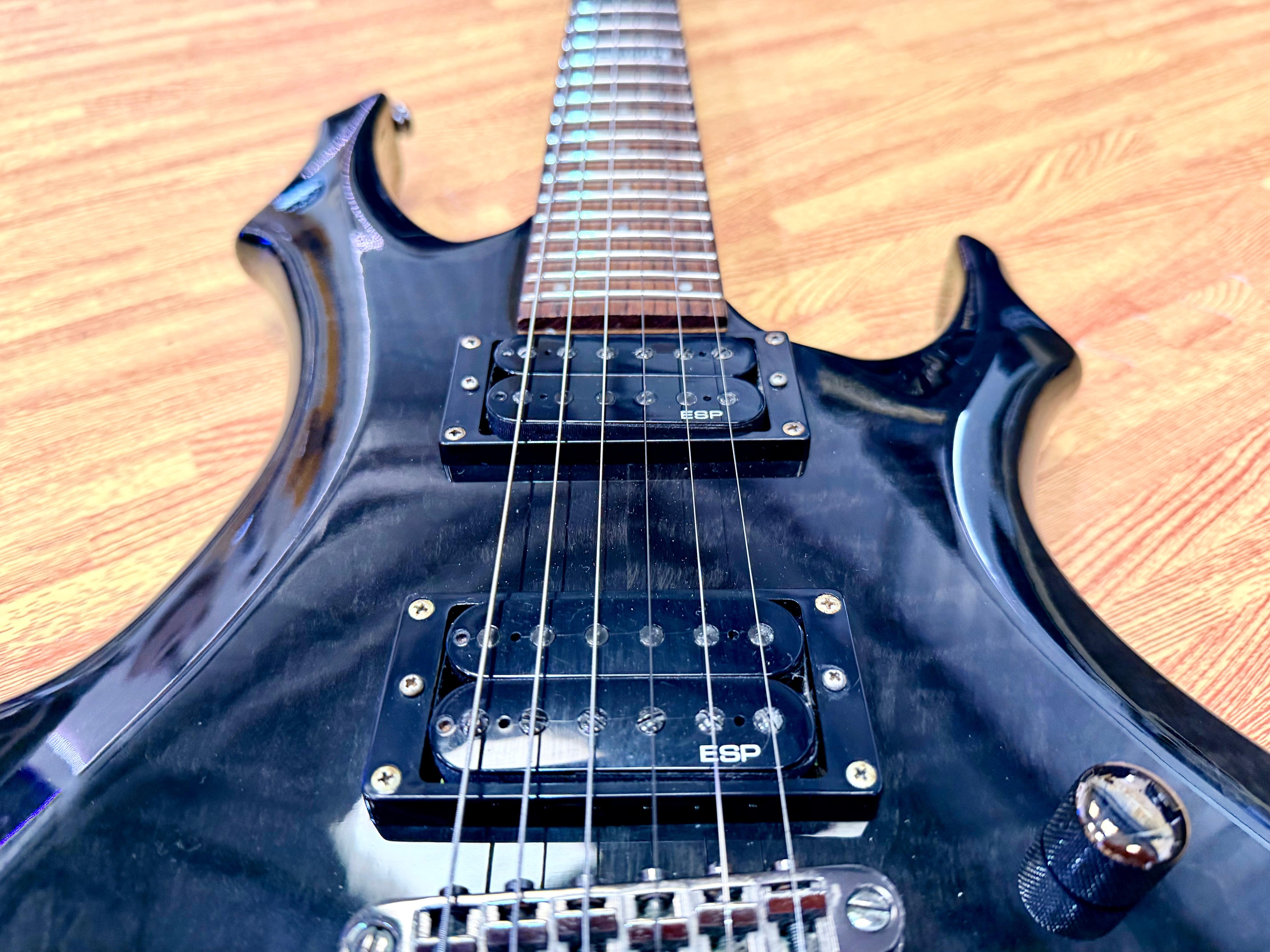🔥2008🔥 ESP LTD F-100FM See Thru Black Electric Guitar~ Early Model 08!