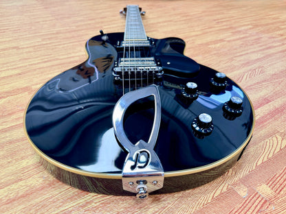 🔥2008🔥 DeArmond M-75 by Guild~ Gloss Black~  Korean Made With USA 2K Pickups!