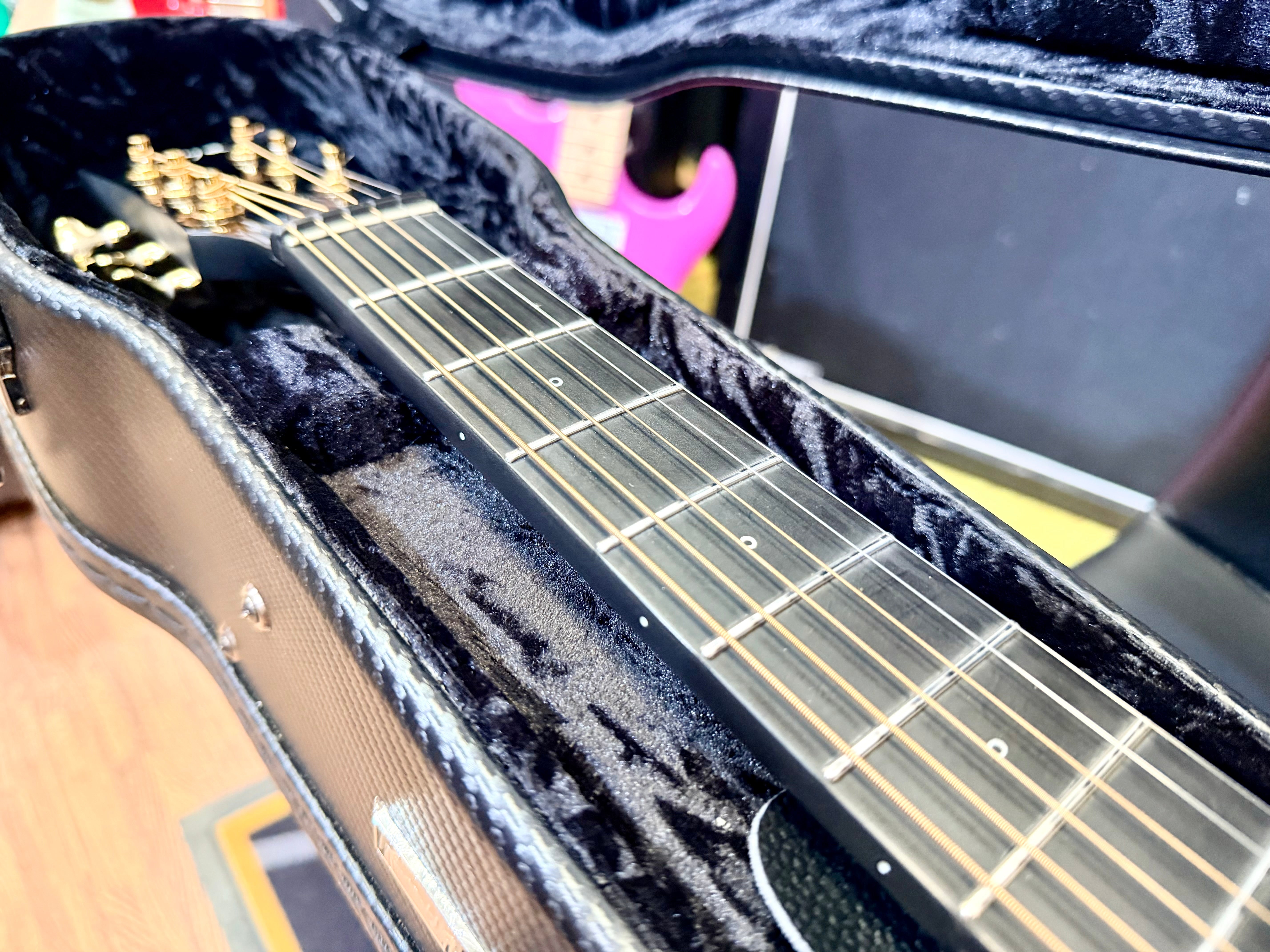 🔥MINT🔥 Enya X4 Pro Mini/EQ Carbon Fibre Electro-Acoustic Smart Guitar + Case!