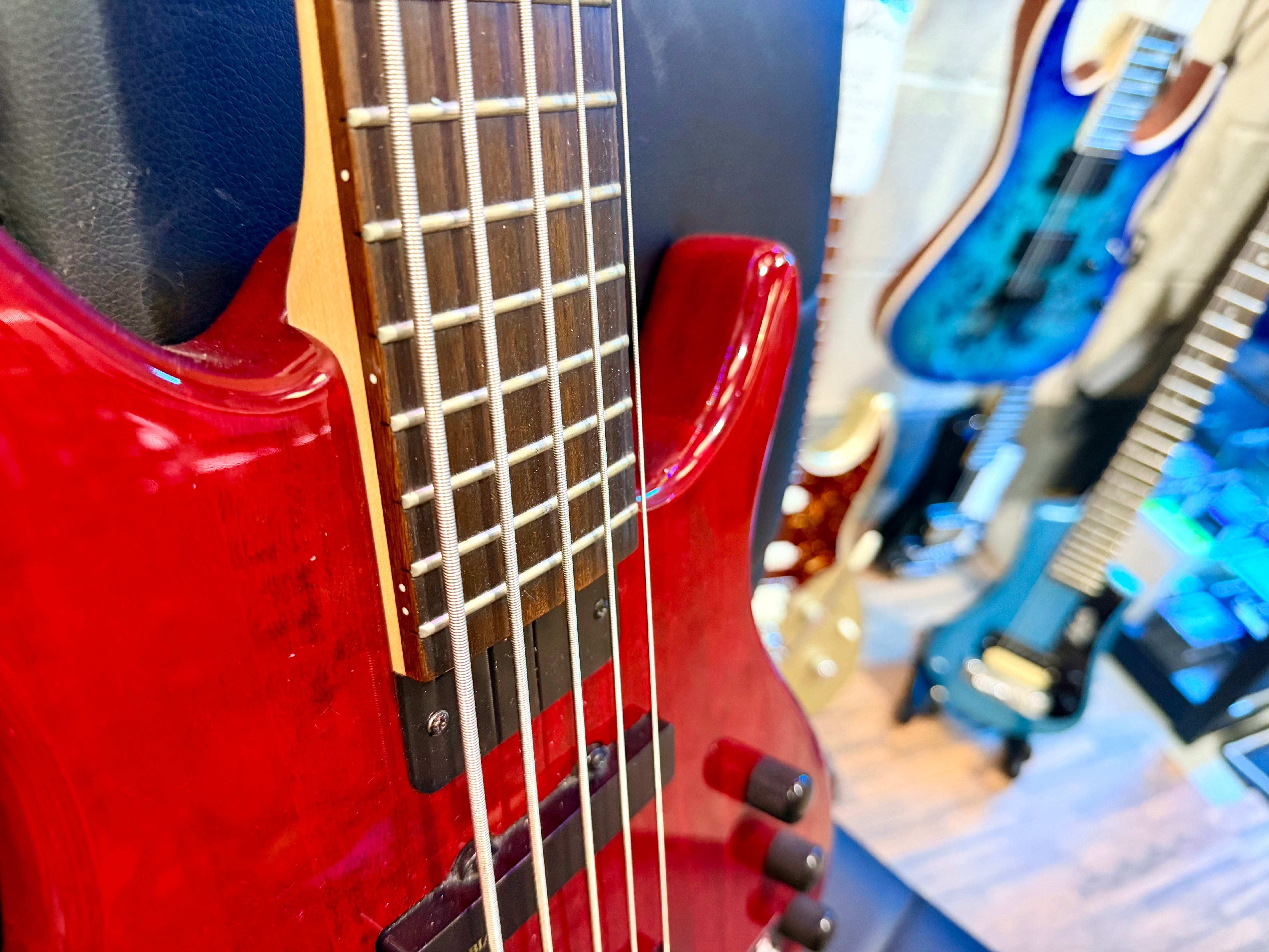 🔥 5 STRING 🔥 Epiphone Toby By Tobias Deluxe V Electric Bass Guitar~ Gloss Red!