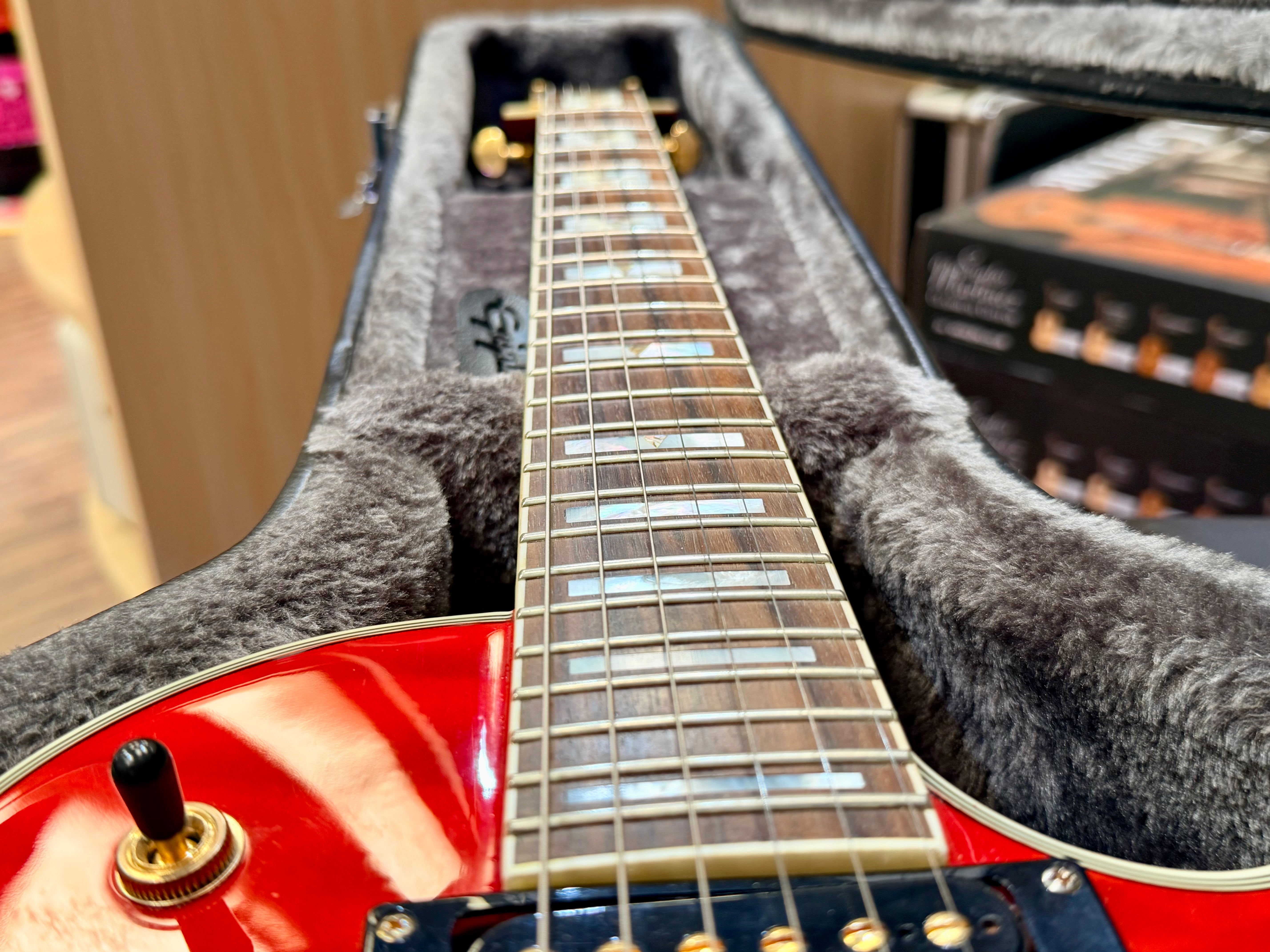 🔥GIBSON PICKUPS🔥 Epiphone Prophecy Les Paul Custom Plus GX~ Cherry Sunburst!