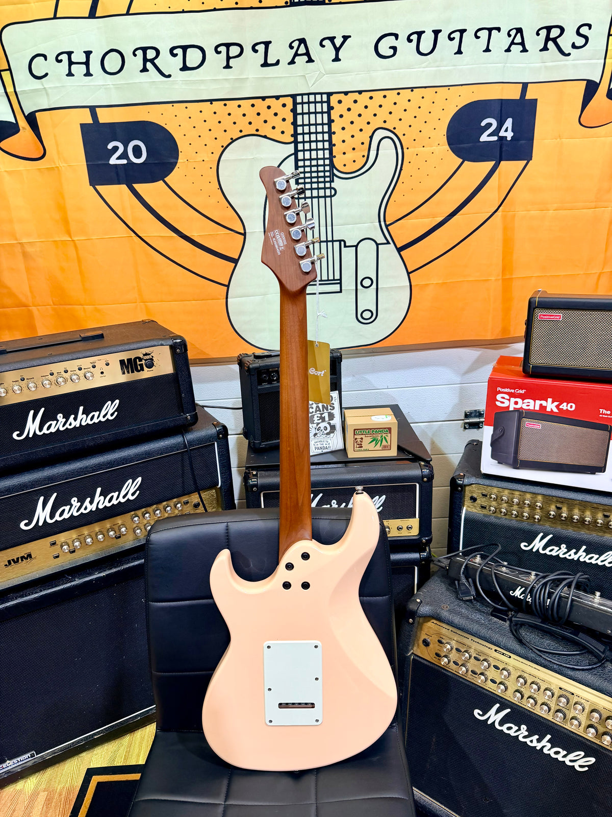 🌟 NEW Cort G200SE Vintage White Electric Guitar~ Roasted Maple Neck 🌟