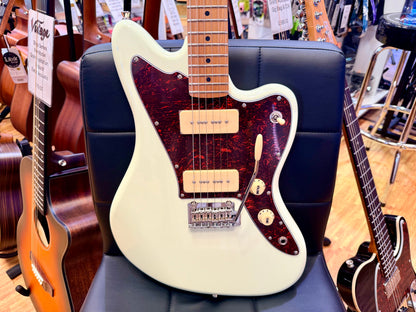 ⚡️NEW⚡️ JET JJ-300 P90 Olympic White Electric Guitar~ Roasted Maple Offset~ 2026