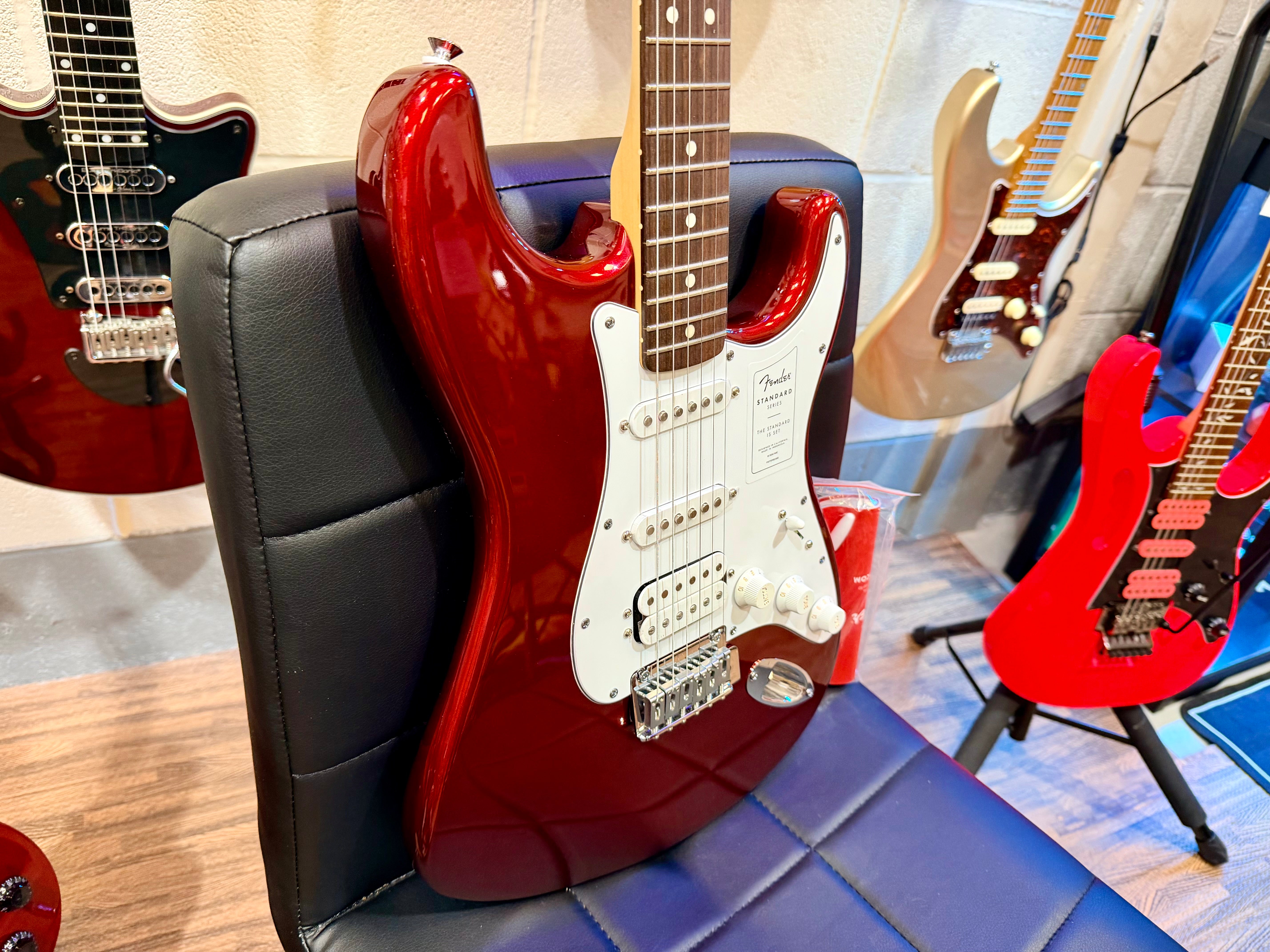🌟NEW 2025🌟 Fender Standard HSS Stratocaster~ Candy Cola Red~ Electric Guitar!