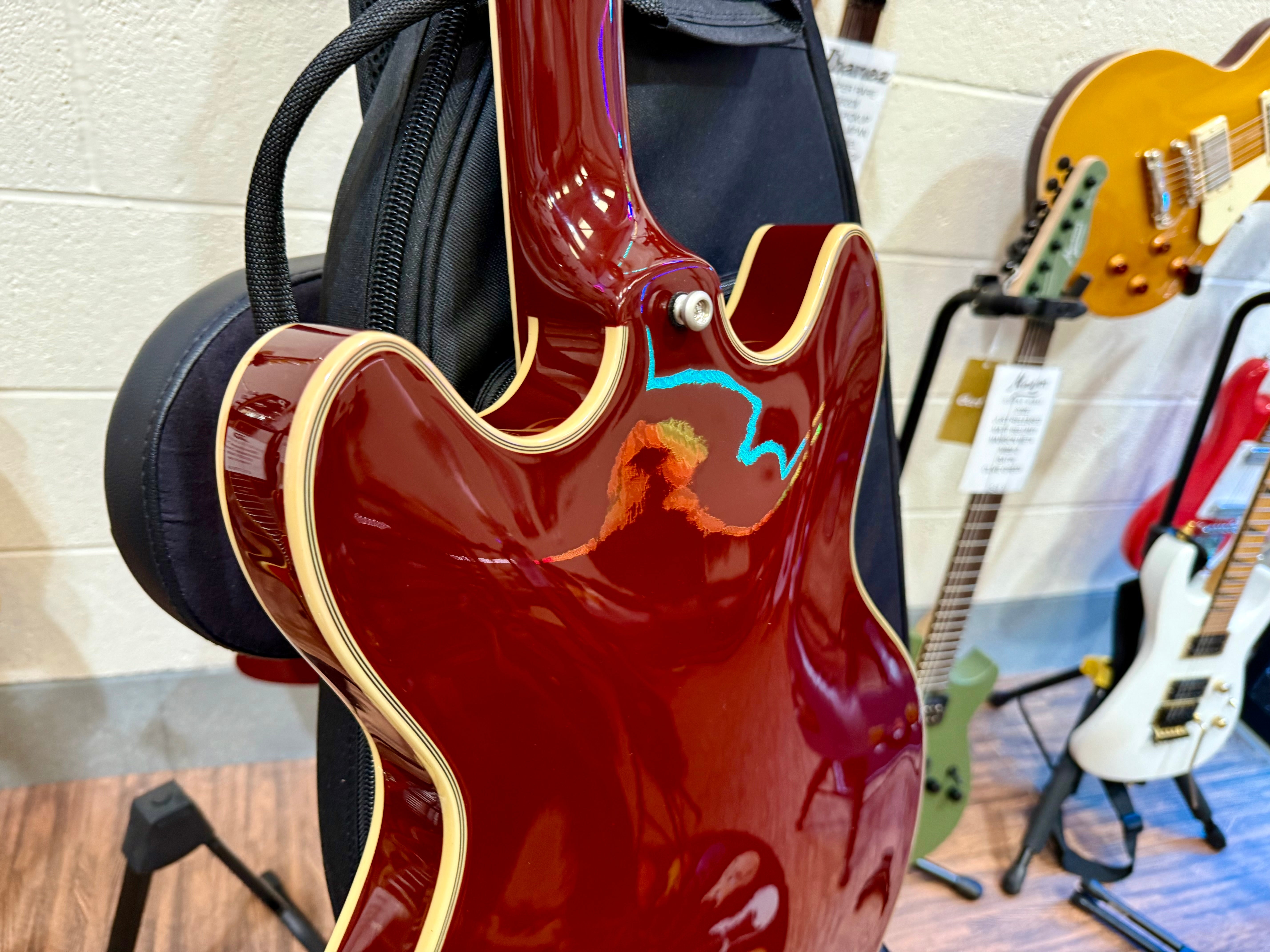 🌟MINT🌟 D’Angelico Excel Series DC Tour Hollowbody Centre Block~ Solid Wine Red