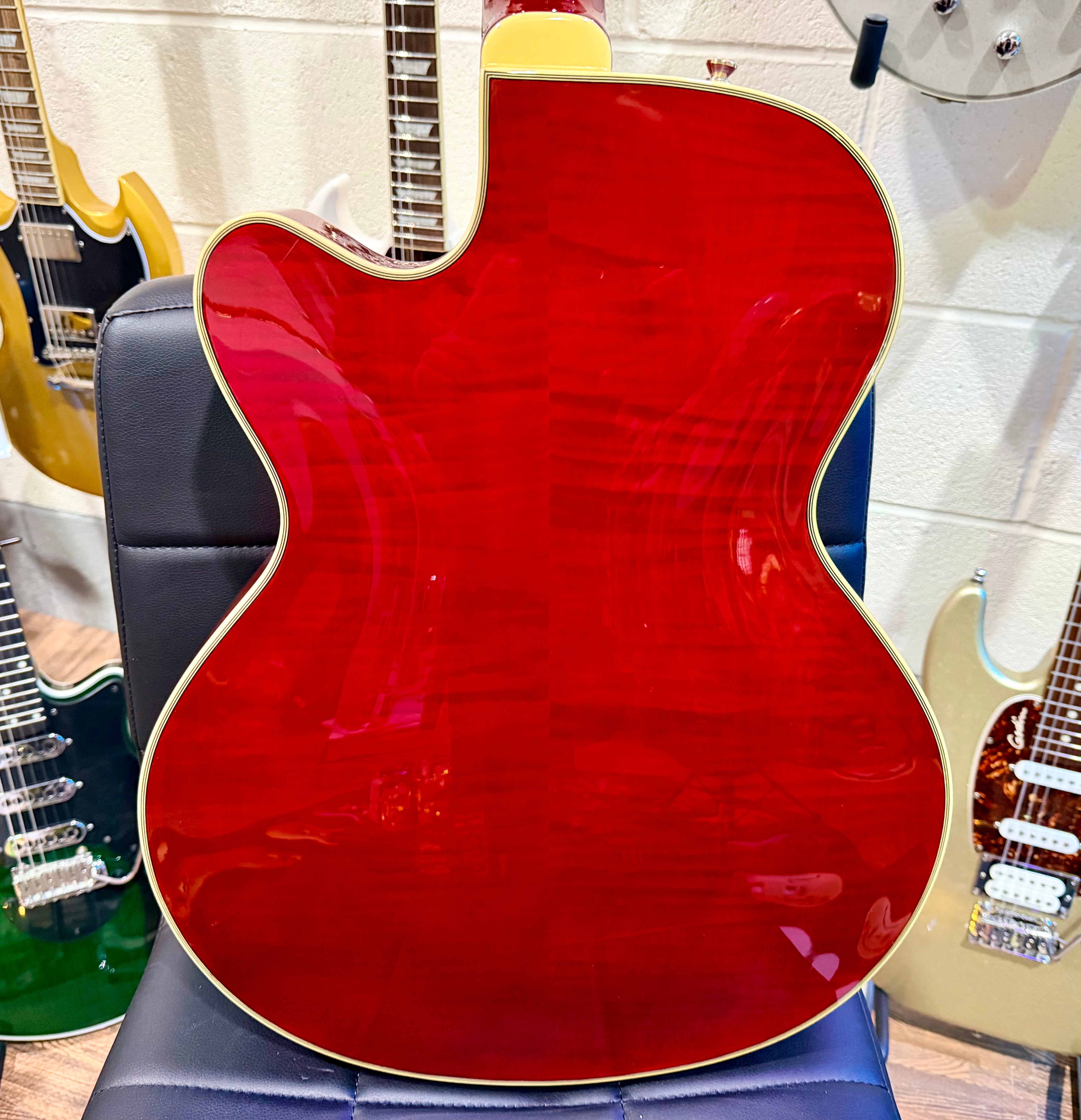 🔥MINT 2019🔥 Epiphone Joe Pass Emperor II Pro~ Rare Wine Red Hollowbody + Hard Case