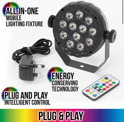 Kam Mini Par 12 USB Light Par Can RGBW Par Can DJ Disco Party