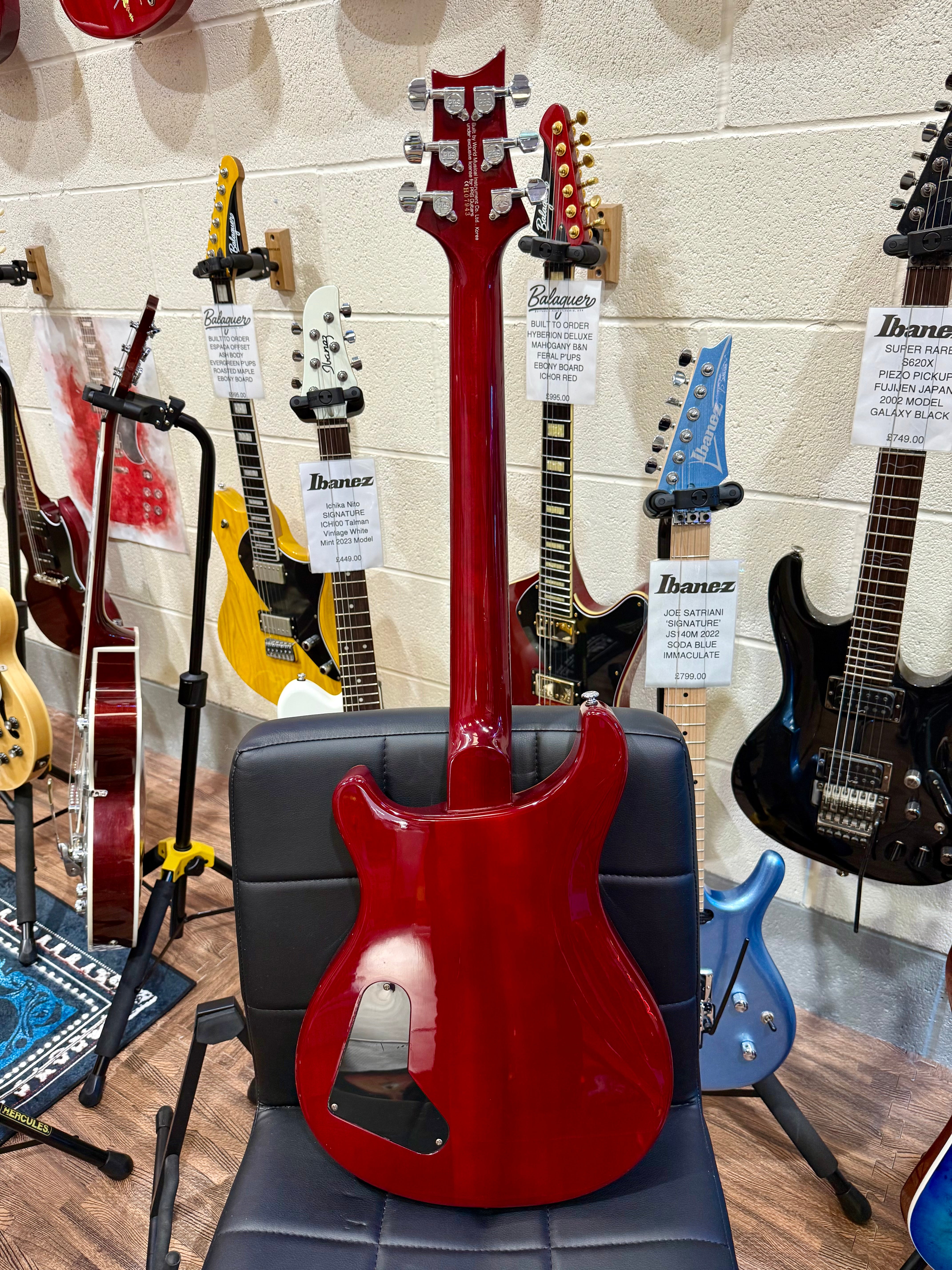 🌟2007 KOREA🌟 PRS SE Custom 22~ Flat Top Model~ Cherry Sunburst~ Moon Inlays!