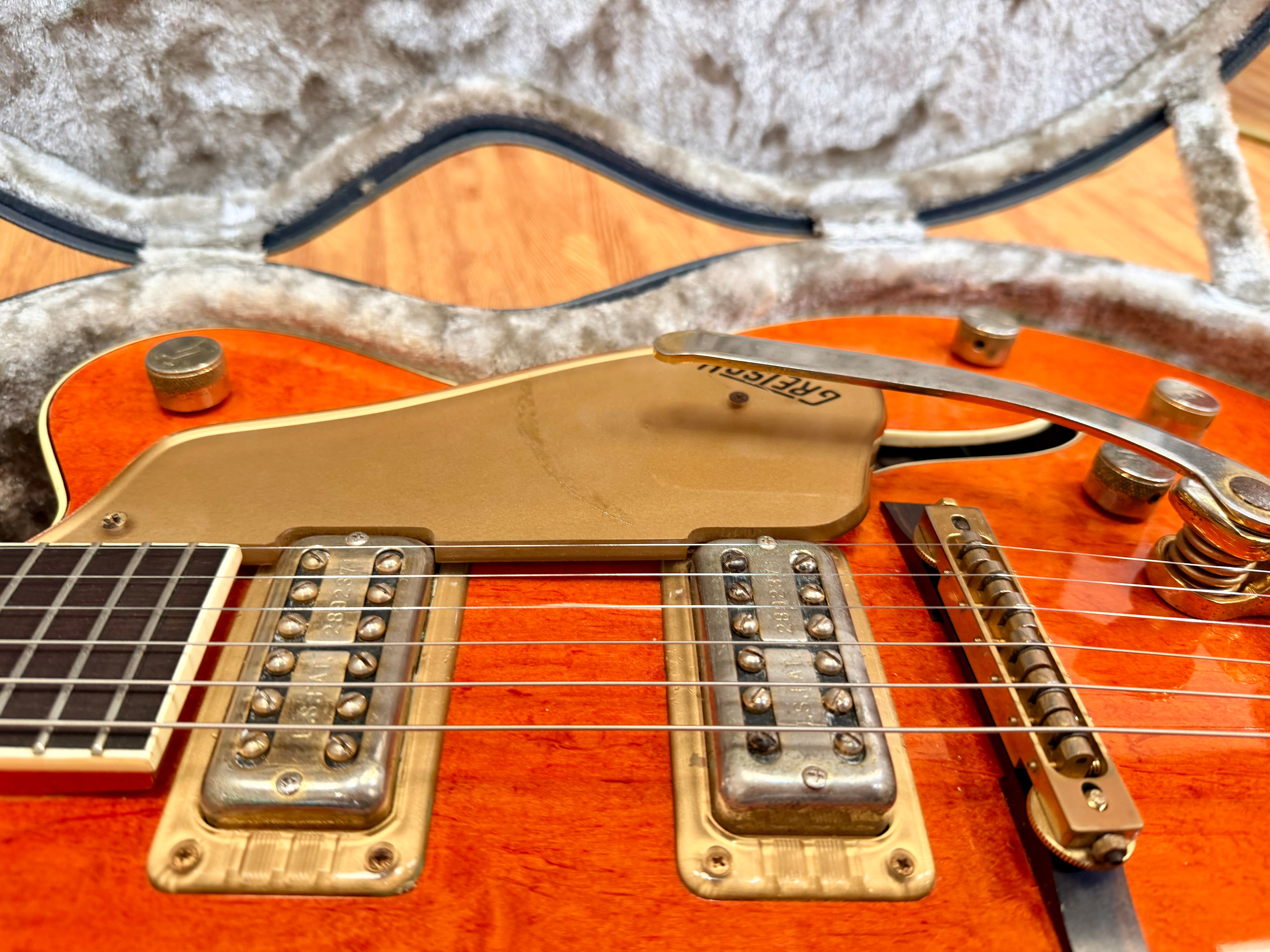✨1990✨ Gretsch 6120 Nashville Western Orange MIJ Terada~ Bigsby~ Japan + Case!