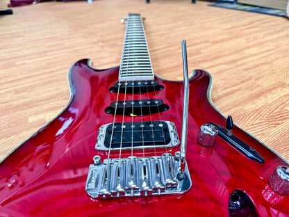 ⚡️2020⚡️ Ibanez SA360QM SA Series Electric Guitar~ Transparent Red Burst~ HSS!