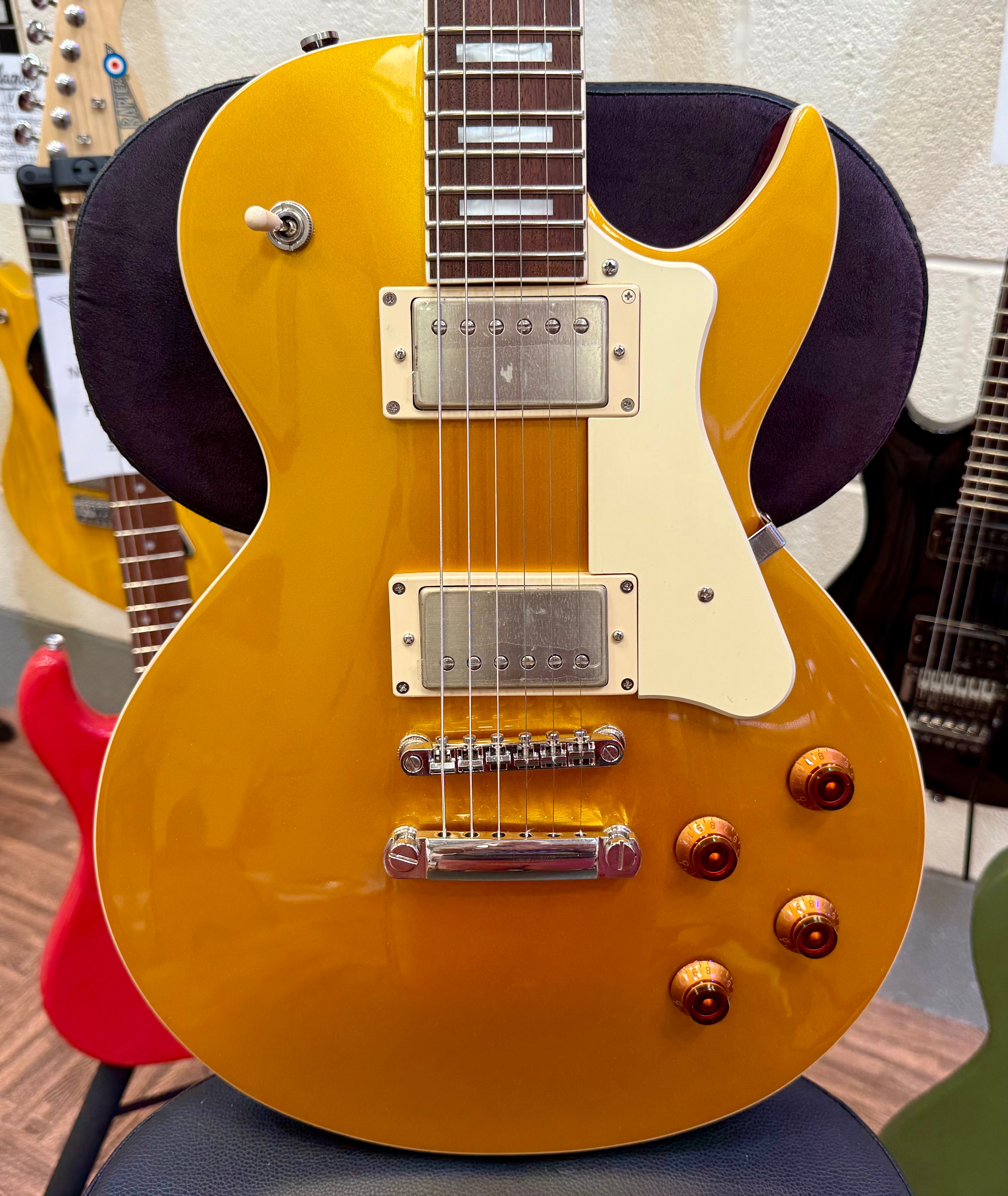 🌟NEW 2025🌟 Cort CR200 Gold Top Les Paul Cutaway Electric Guitar~ Classic Rock!