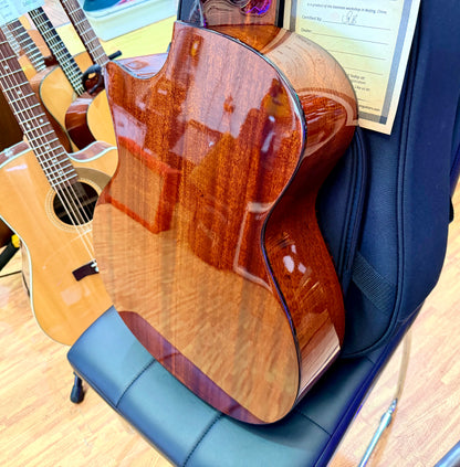 ✨MINT✨ 2024 Eastman AC122-1CE DLX Deluxe Electro Acoustic Guitar~ Natural + Bag!