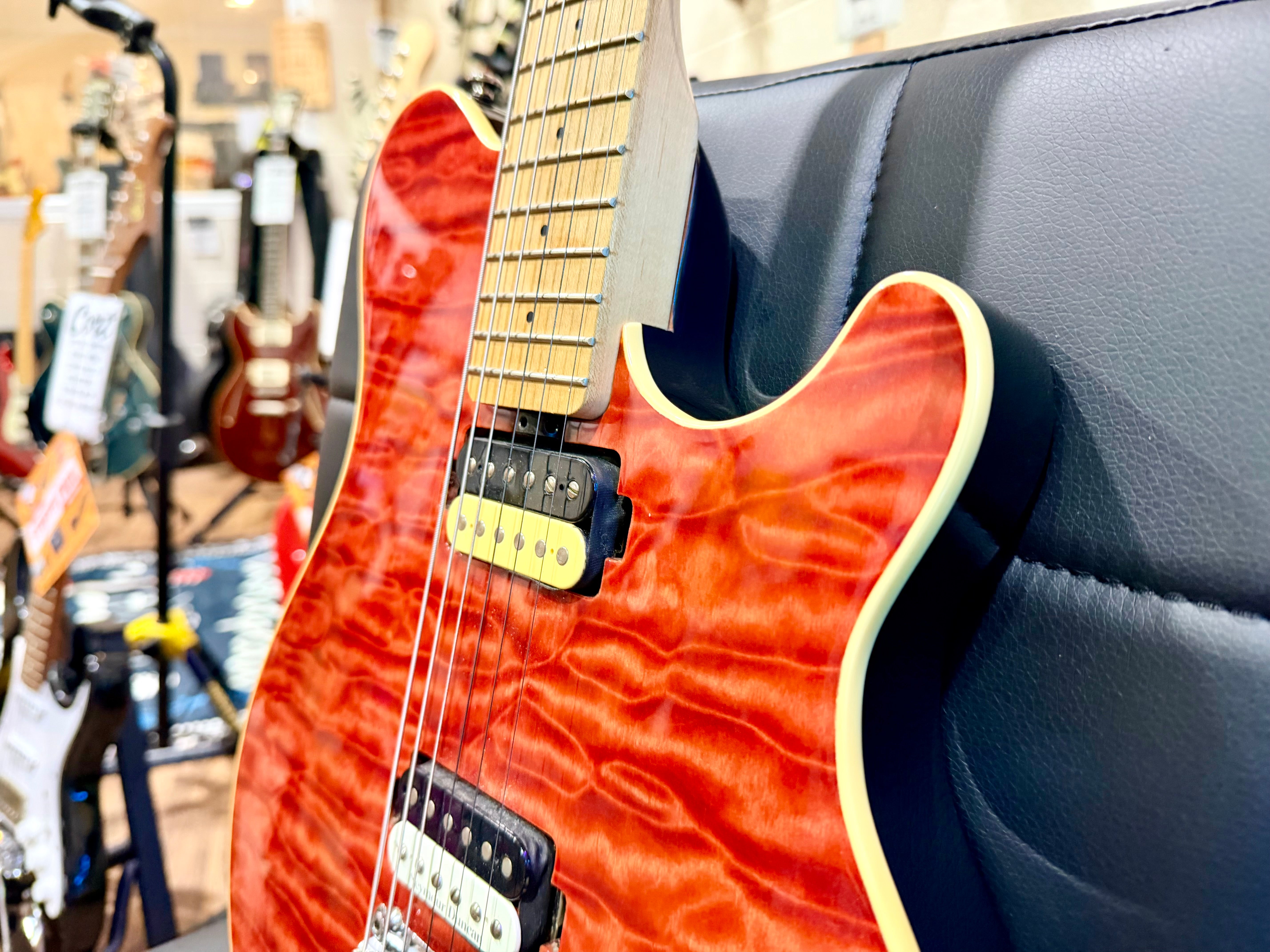 🔥QUILTED FLAME🔥 Sterling By Music Man Sub Axis AX3~ Seymour Duncan Pickup!