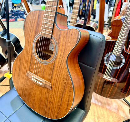✨NEW✨ Brunswick BTK30WNO Walnut Grand Auditorium Cutaway Electro Acoustic Guitar
