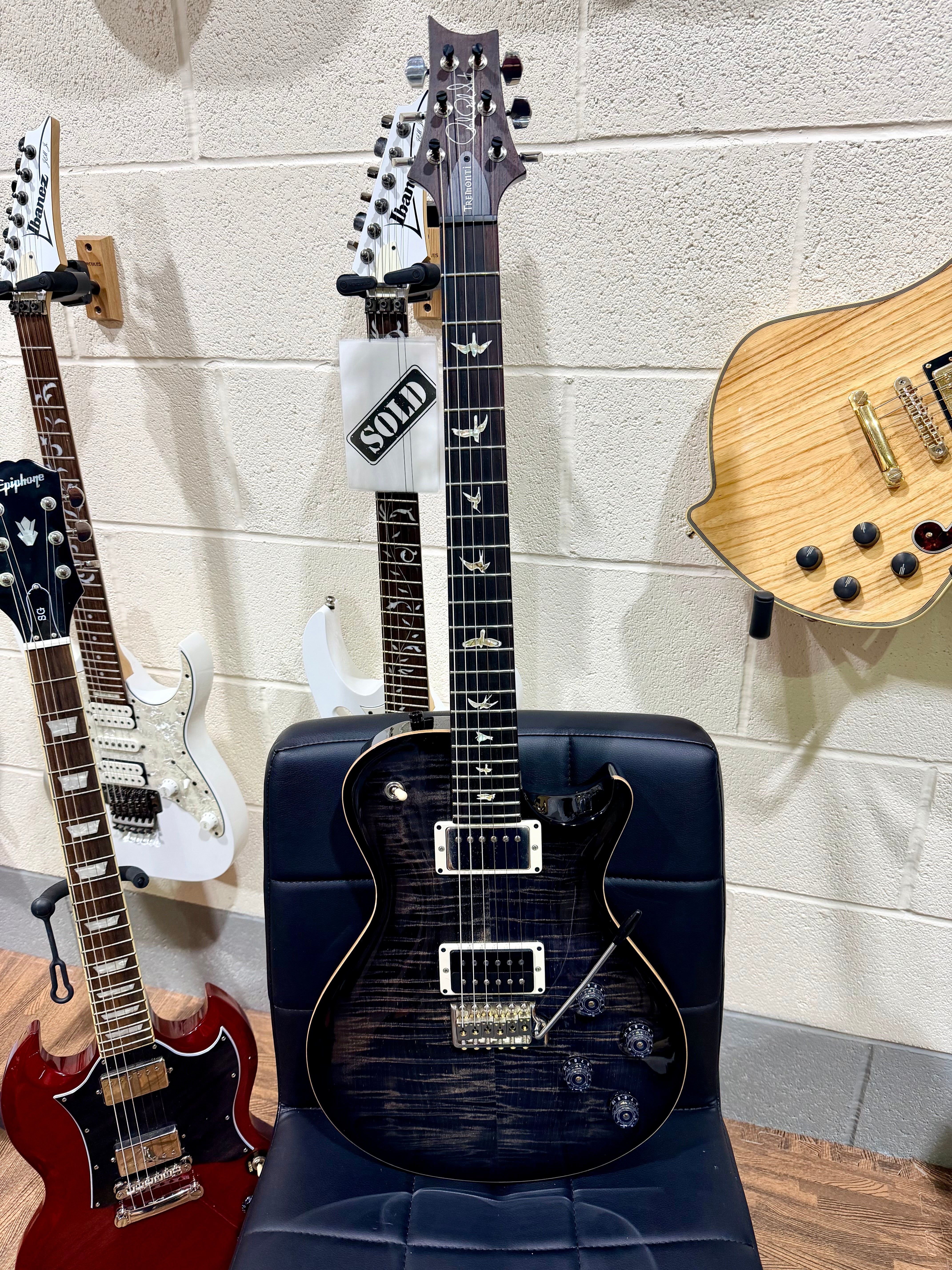 🔥2020🔥 PRS Mark Tremonti Signature USA Charcoal Contour Burst~ Case & Docs!