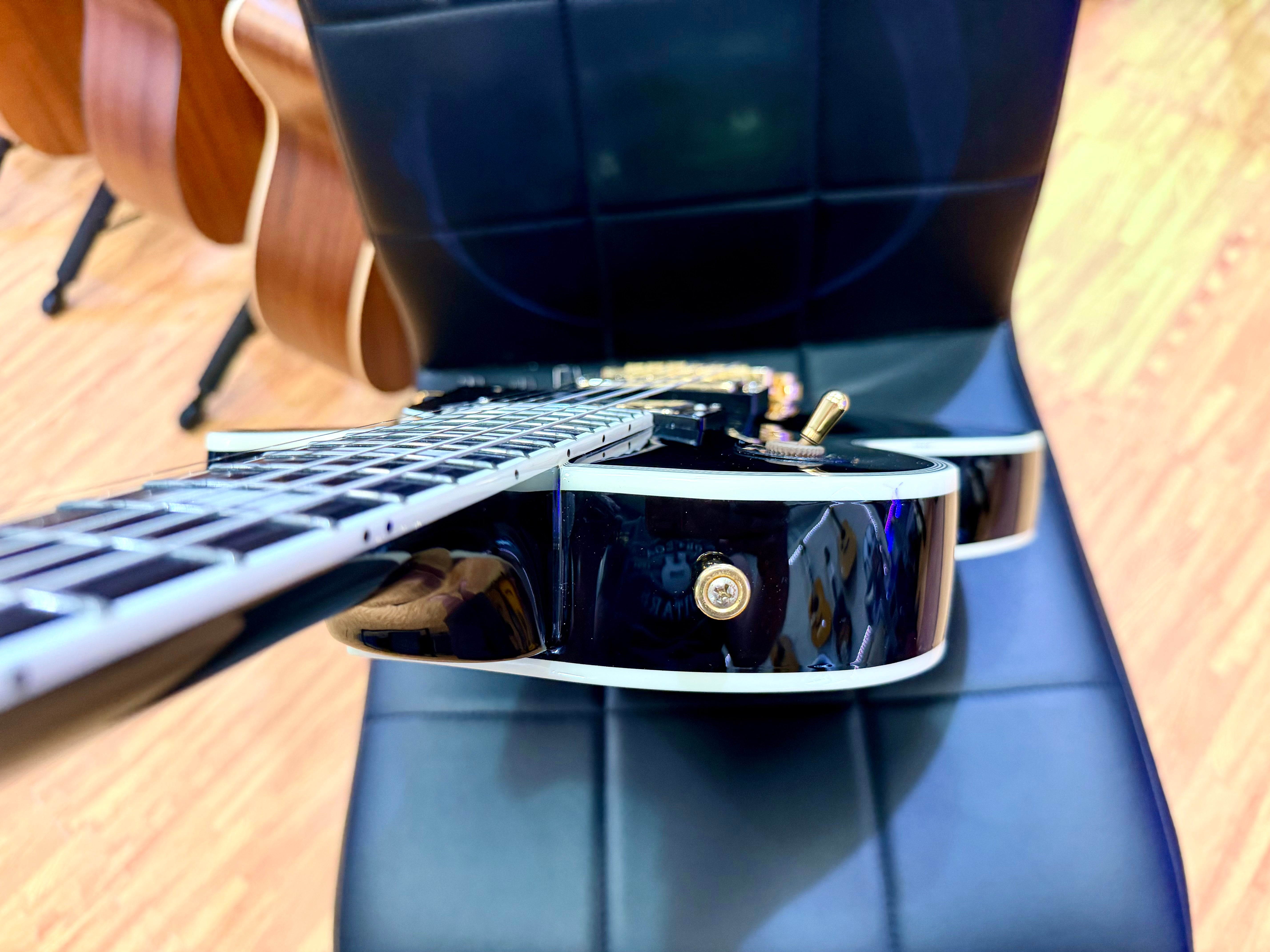🔥2018🔥 Edwards E-LP-105CD Les Paul Custom Ebony~ Made In Japan ‘ESP’ MIJ + Bag