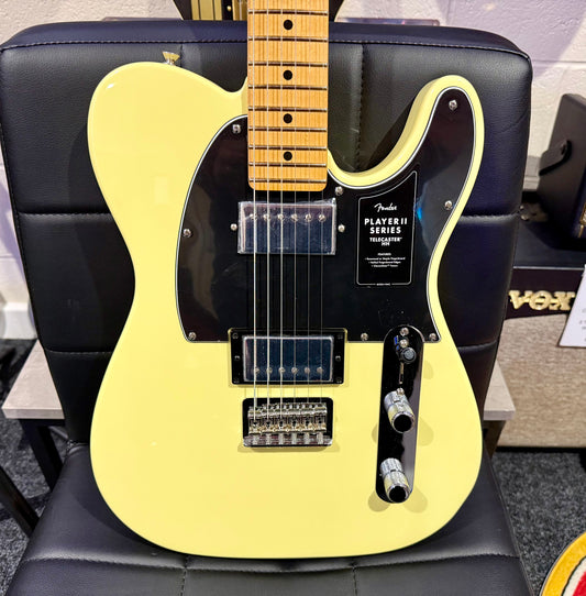 🌟NEW 2024🌟 Fender Player ii Telecaster HH~ Hialeah Yellow~ Maple Fretboard!
