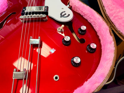 ✨2023✨ Epiphone Riviera Semi-Hollow Sparkling Burgundy~ Frequensator~ Hard Case