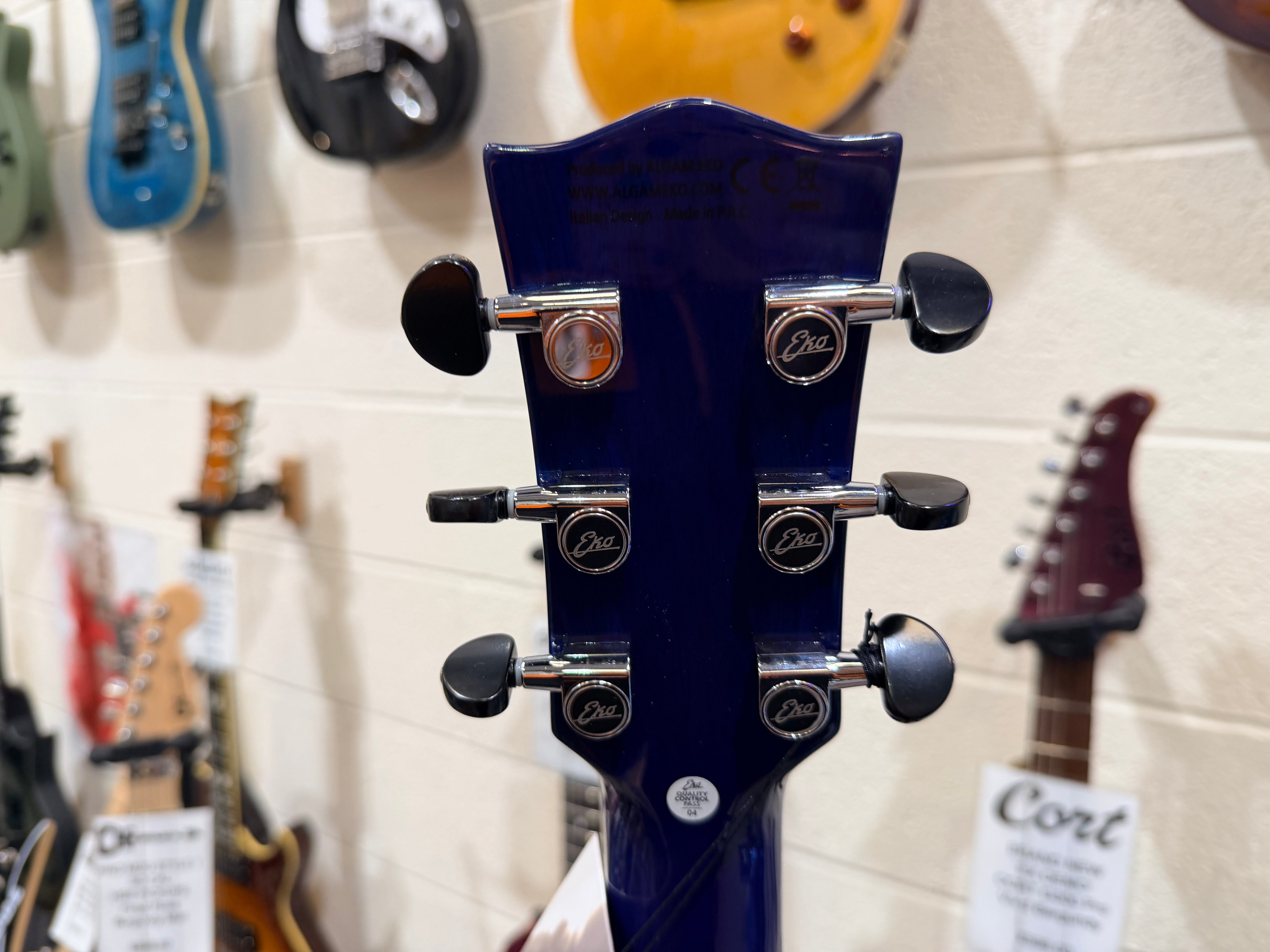 🔥NEW 2026🔥 Eko NXT A100CE Electro-Acoustic Guitar~ See Thru Blue~ Latest Model