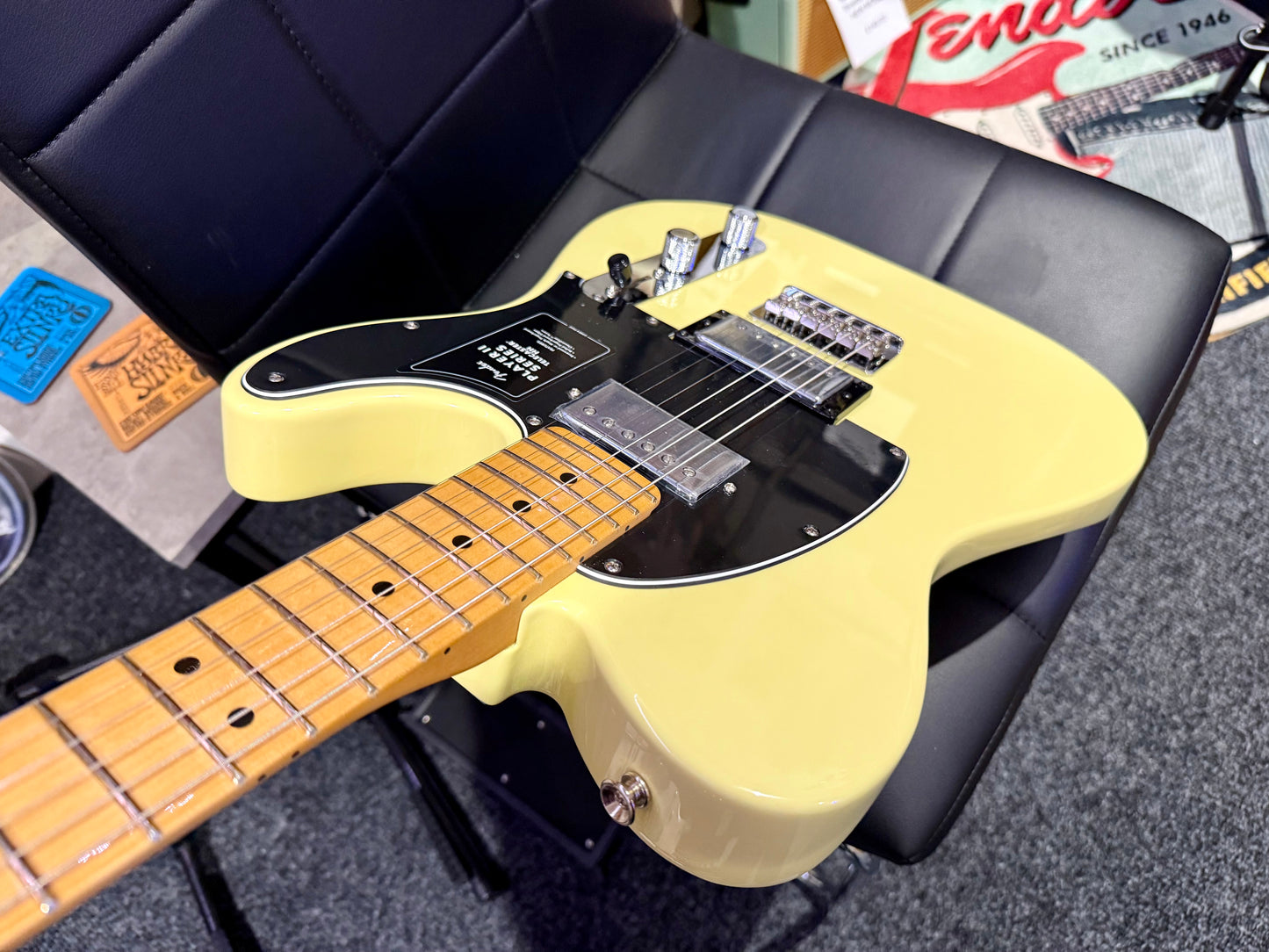 🌟NEW 2024🌟 Fender Player ii Telecaster HH~ Hialeah Yellow~ Maple Fretboard!