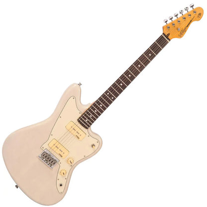 🎸NEW Vintage V65 ReIssued Series Hard Tail Electric Guitar ~ Soapbar~ Blonde 🎸