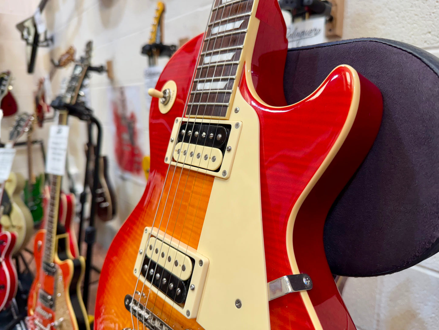 🌟2018🌟 Fernandes Burny Super Grade Les Paul Electric Guitar~ Cherry Sunburst!