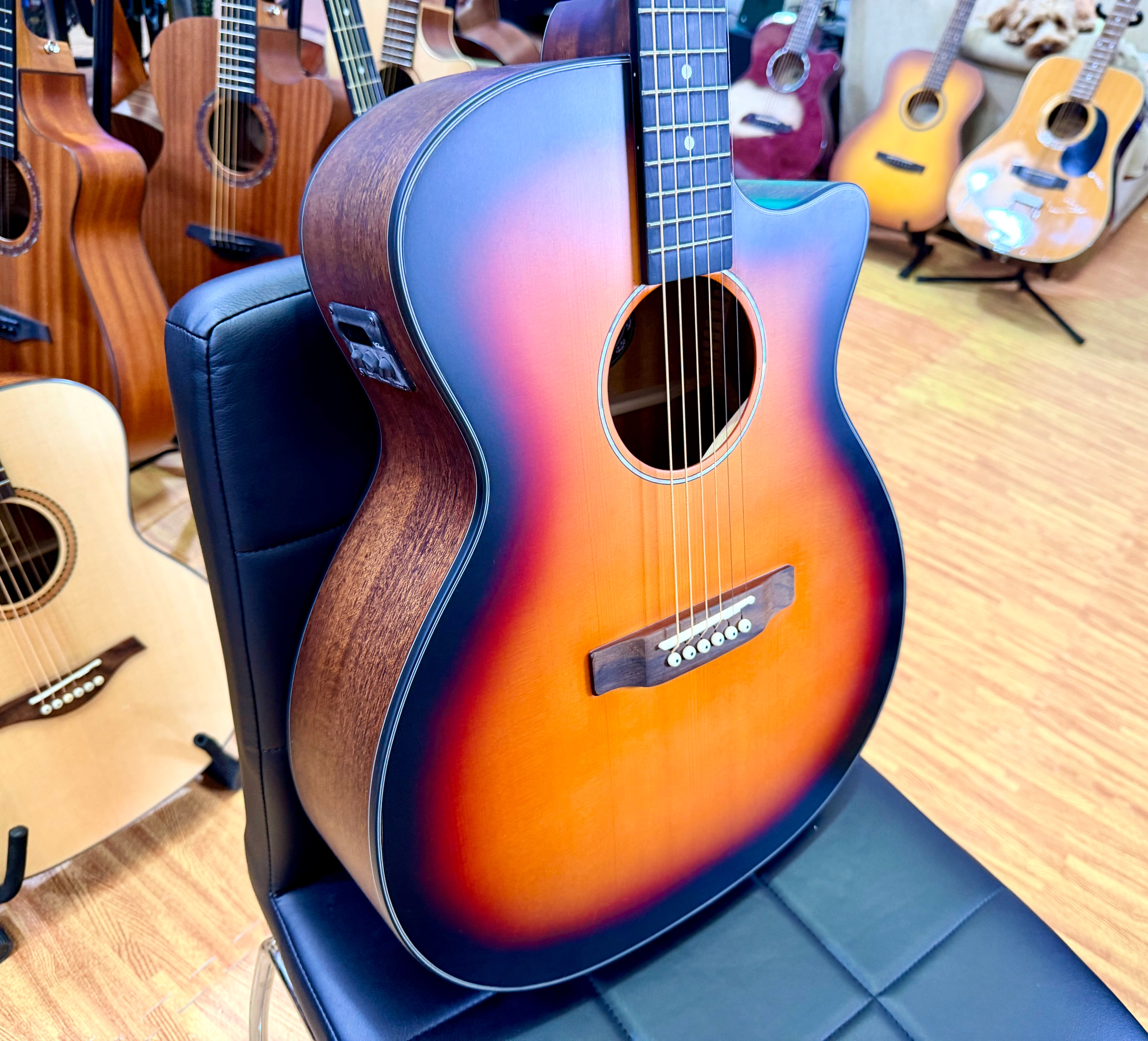 ✨NEW✨ Vintage VEC1900SB Stage Series Grand Auditorium Electro Acoustic Guitar!