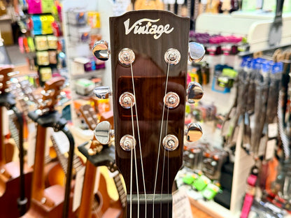 ✨NEW✨ Vintage Pacific Coast VEC300CB Electro-Acoustic Guitar~ Cherry Burst!
