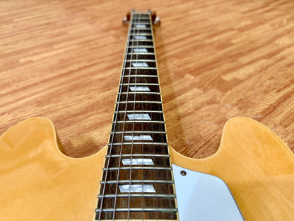 ⚡️2016⚡️ Epiphone Casino Natural Hollowbody P90 Electric Guitar~ Dogear Pickups!