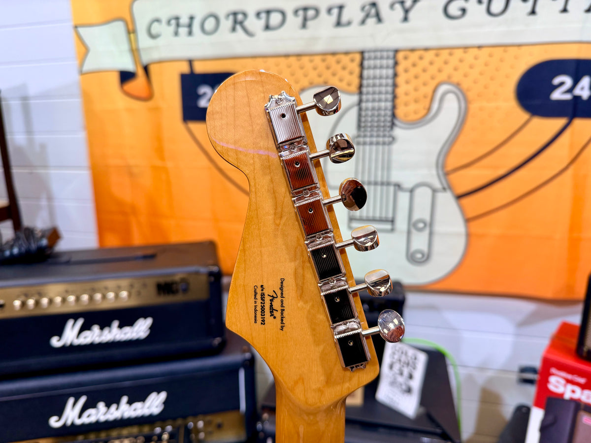 🔥EMG ACTIVE🔥 Squier Classic Vibe ‘50s Stratocaster In White Blonde~ EMG SA P’ups