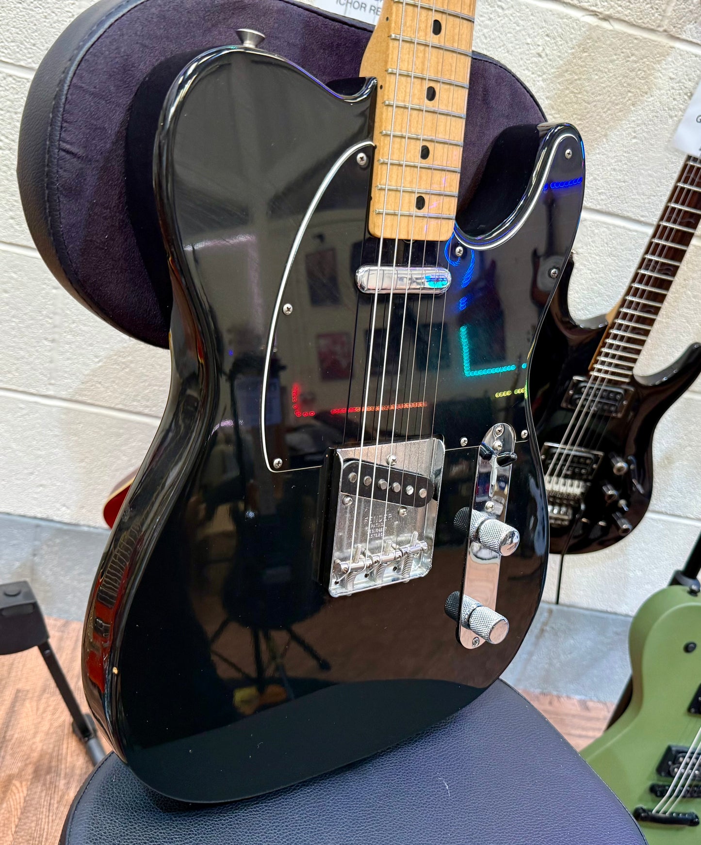 🔥 1977 USA 🔥 Fender Telecaster~ All Original Black~ Maple Board~ Hard Case!