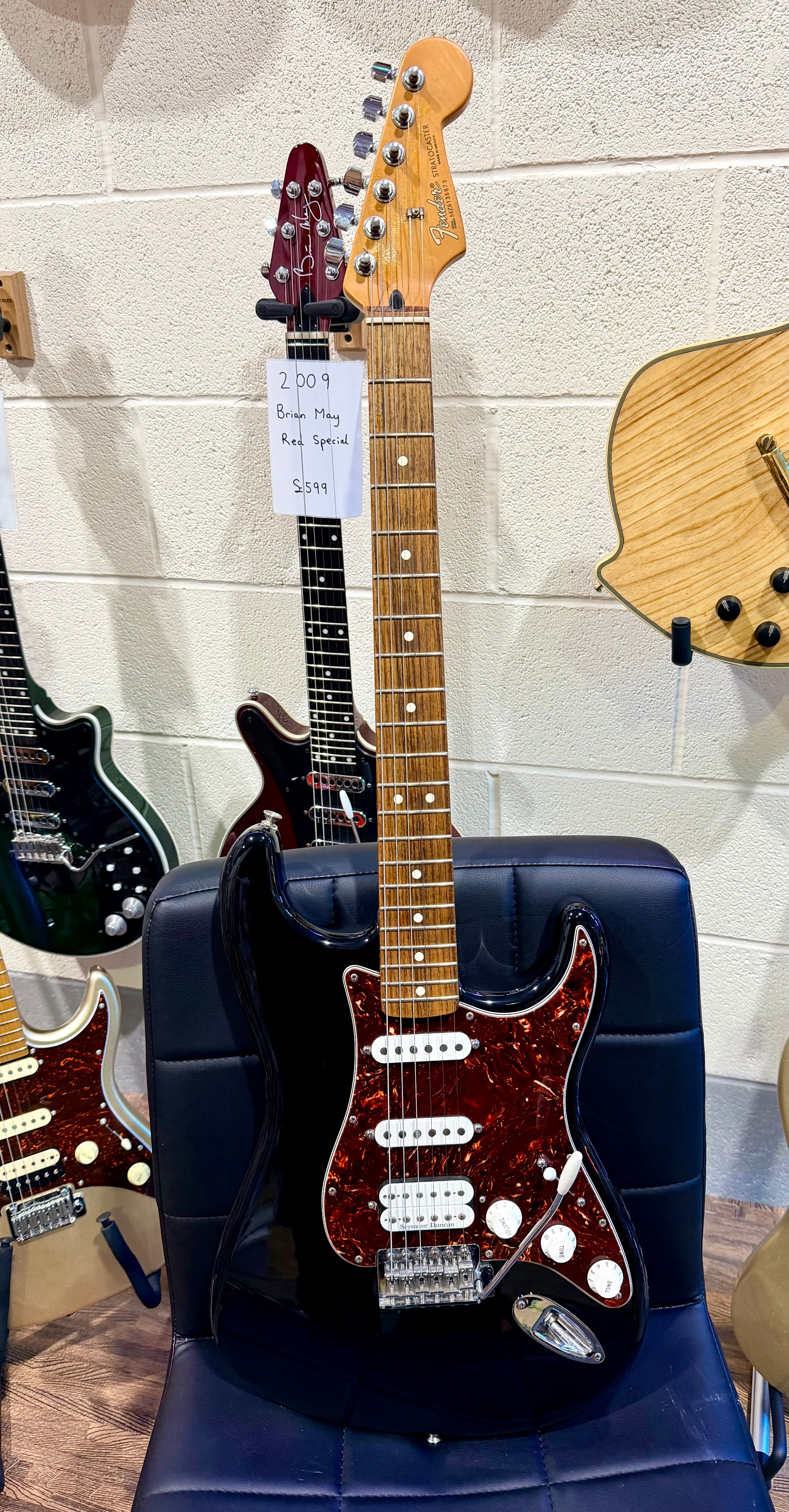 ⭐2008⭐ Fender Deluxe Lonestar Stratocaster~ HSS~ Black~ Mexican~ Seymour Duncan