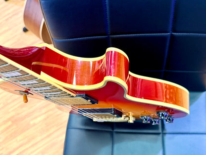 🔥1980’s MIJ🔥 Burny Les Paul Custom~ Cherry Sunburst~ Ebony~ Japan Import 🇯🇵