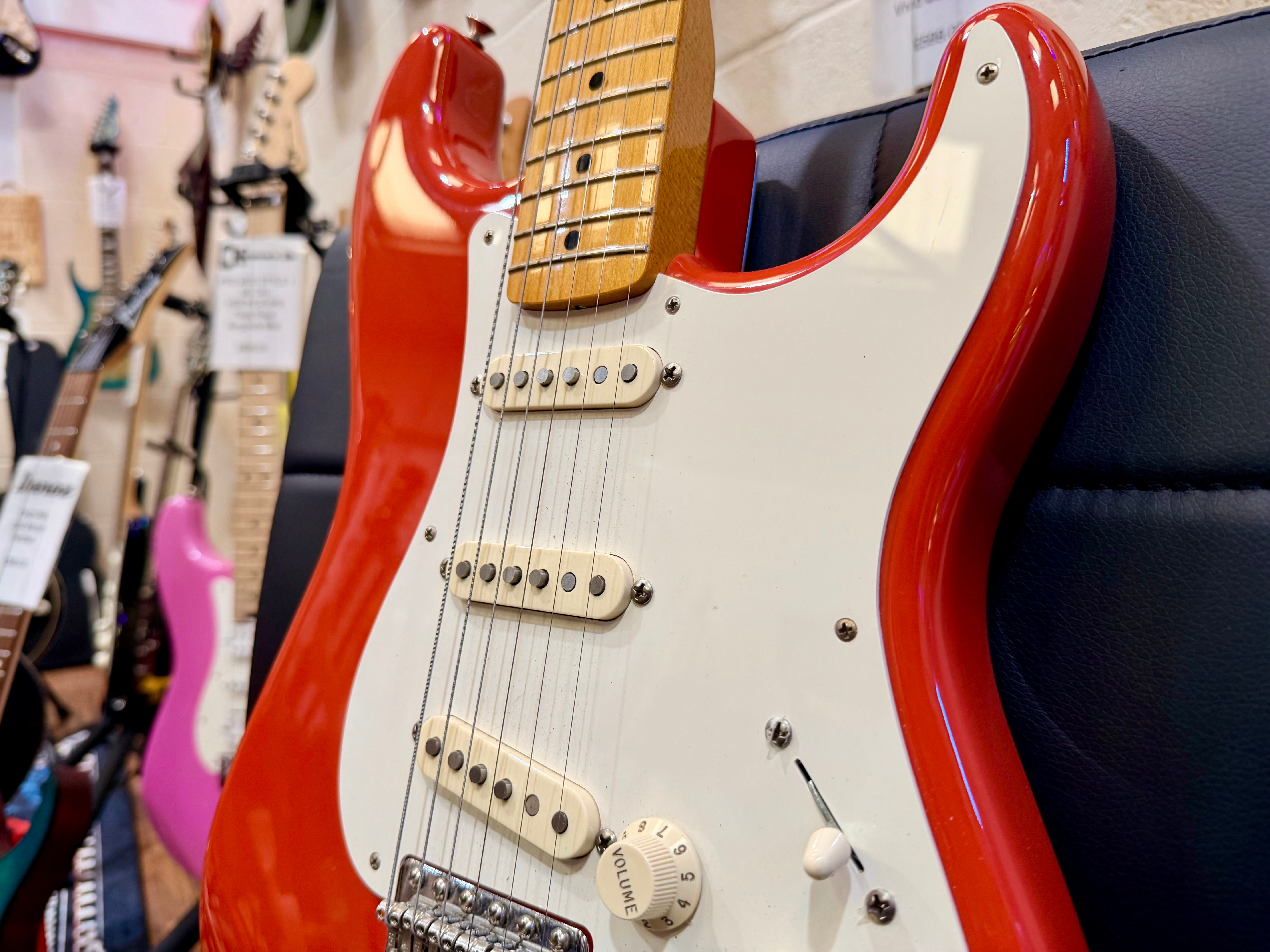 🌟2013🌟 Fender Classic Series 50s Stratocaster~ Fiesta Red~ Mexican MIM Strat!