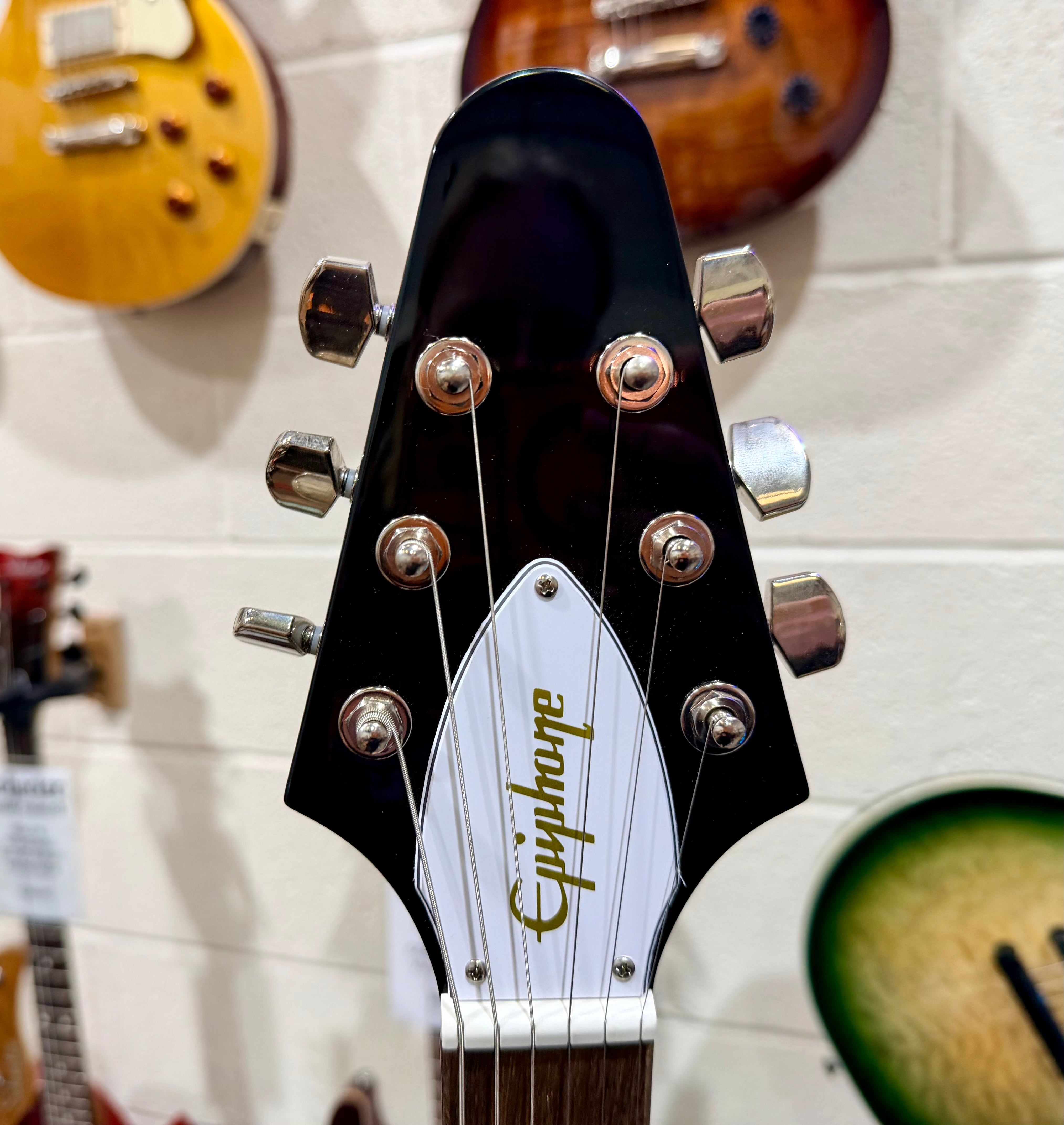 🔥MINT🔥 Epiphone Kirk Hammett 1979 Flying V Ebony~ Inspired By Gibson~ Hard Case