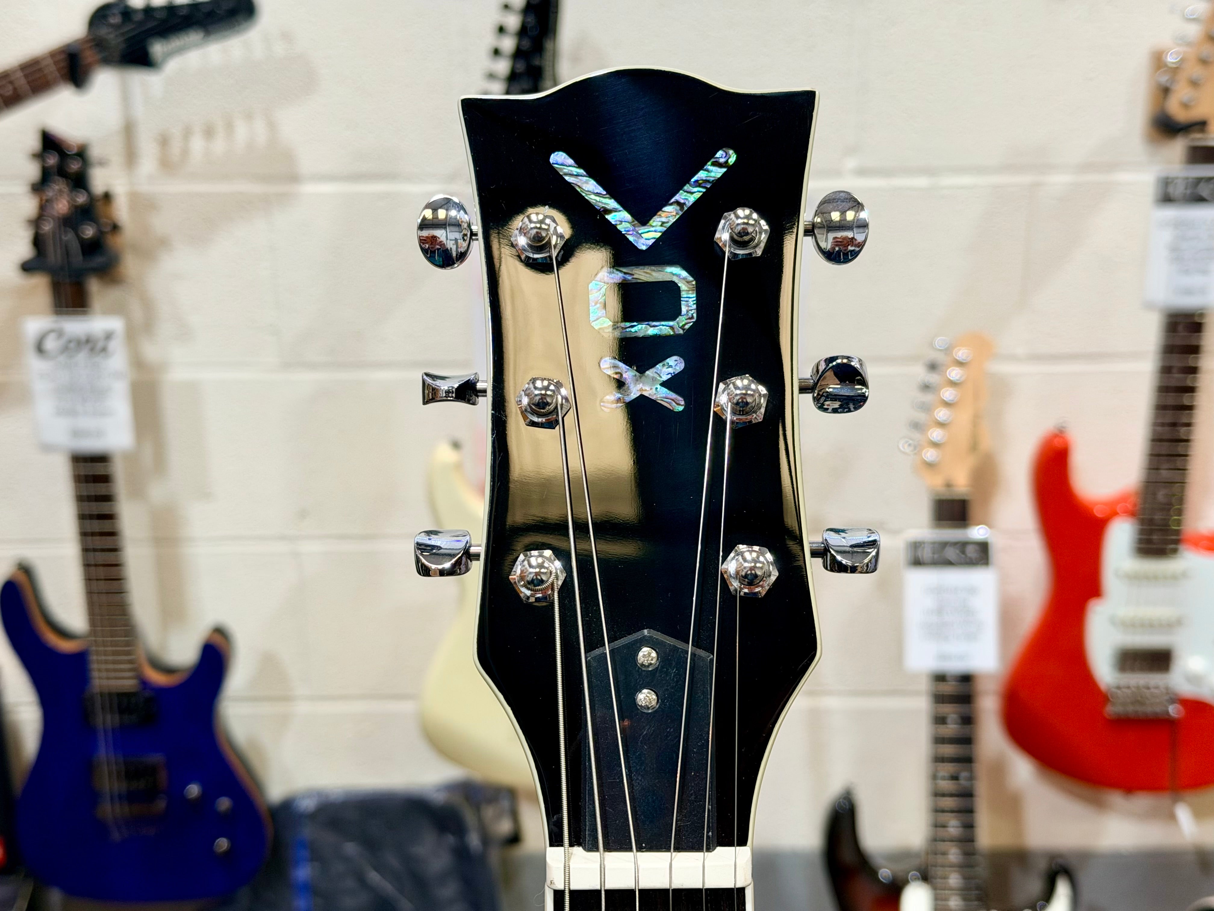 🔥MINT🔥 Vox Bobcat S66 Semi-Hollow ‘335’ Bigsby~ Blue Burst~ 2022 Korea 3 Pickup!