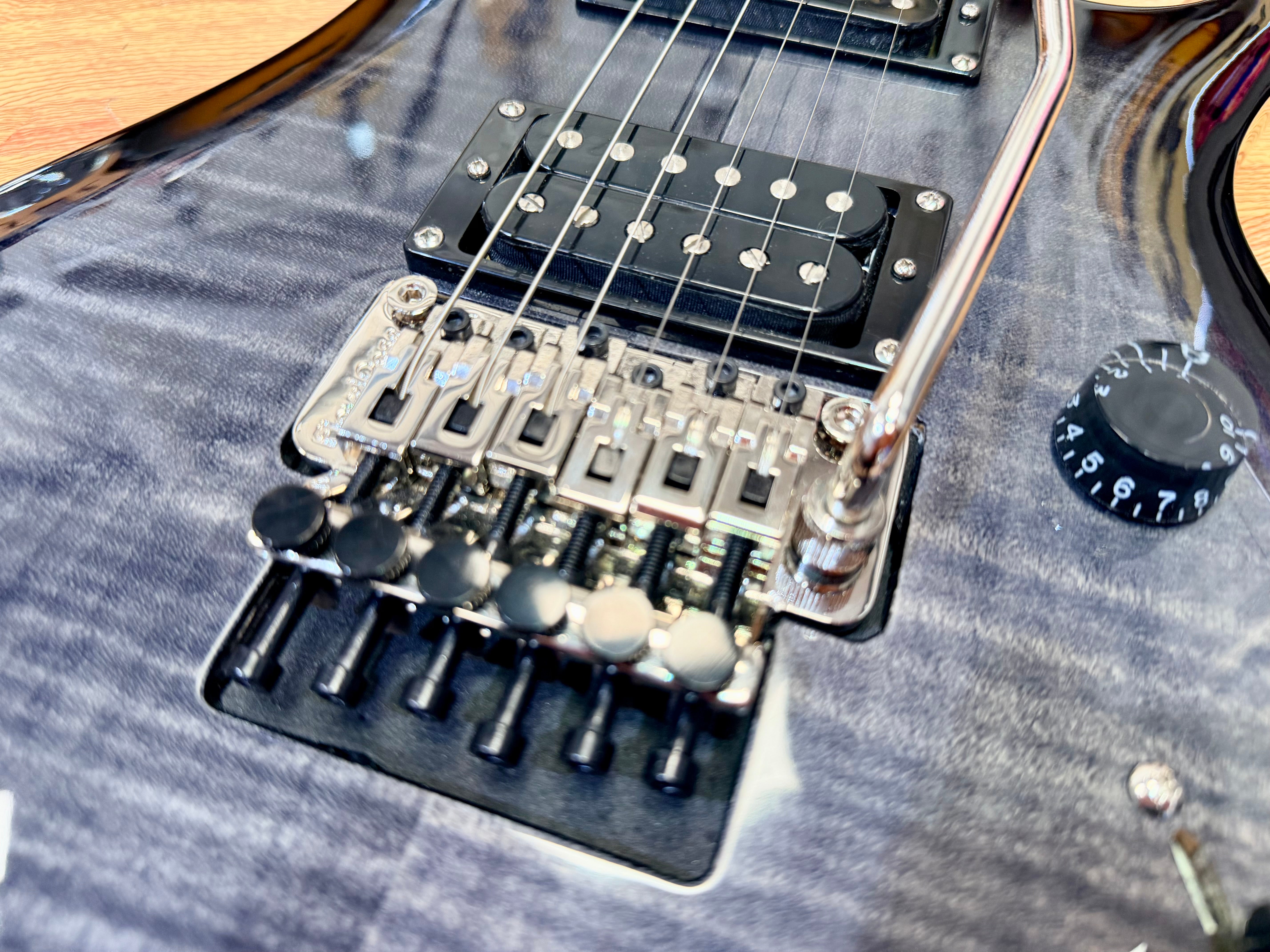 🔥2022🔥 PRS SE Custom 24 Floyd Rose~ Charcoal Burst~ Gig Bag~ Mint Condition!