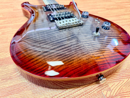 🌟2024🌟 PRS SE Custom 24-08 Charcoal Red Burst~ Locking Tuners & Gig Bag!