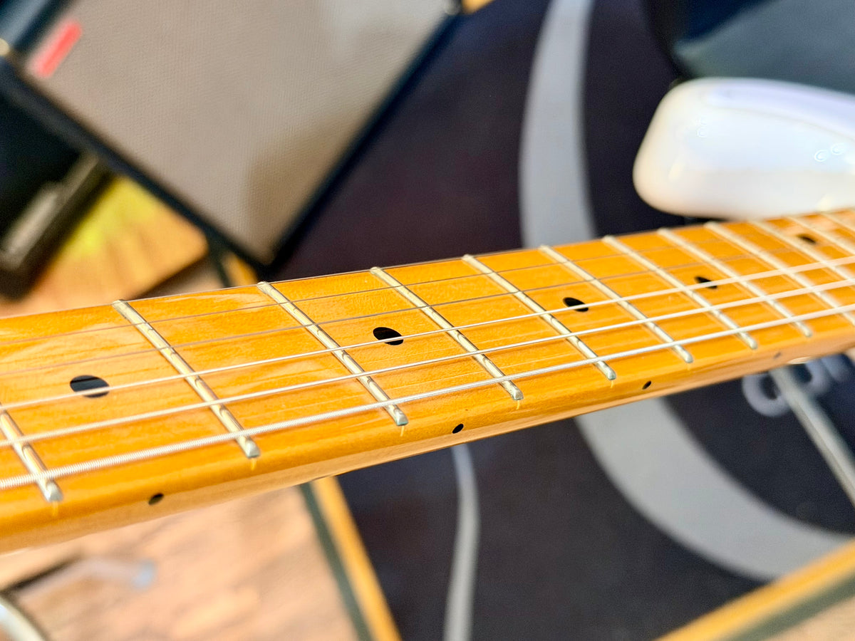 🔥EMG ACTIVE🔥 Squier Classic Vibe ‘50s Stratocaster In White Blonde~ EMG SA P’ups