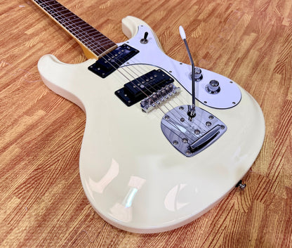 ✨MINT✨ Eastwood Sidejack Pro DLX~ Vintage White 2017 Electric Guitar Mosrite!